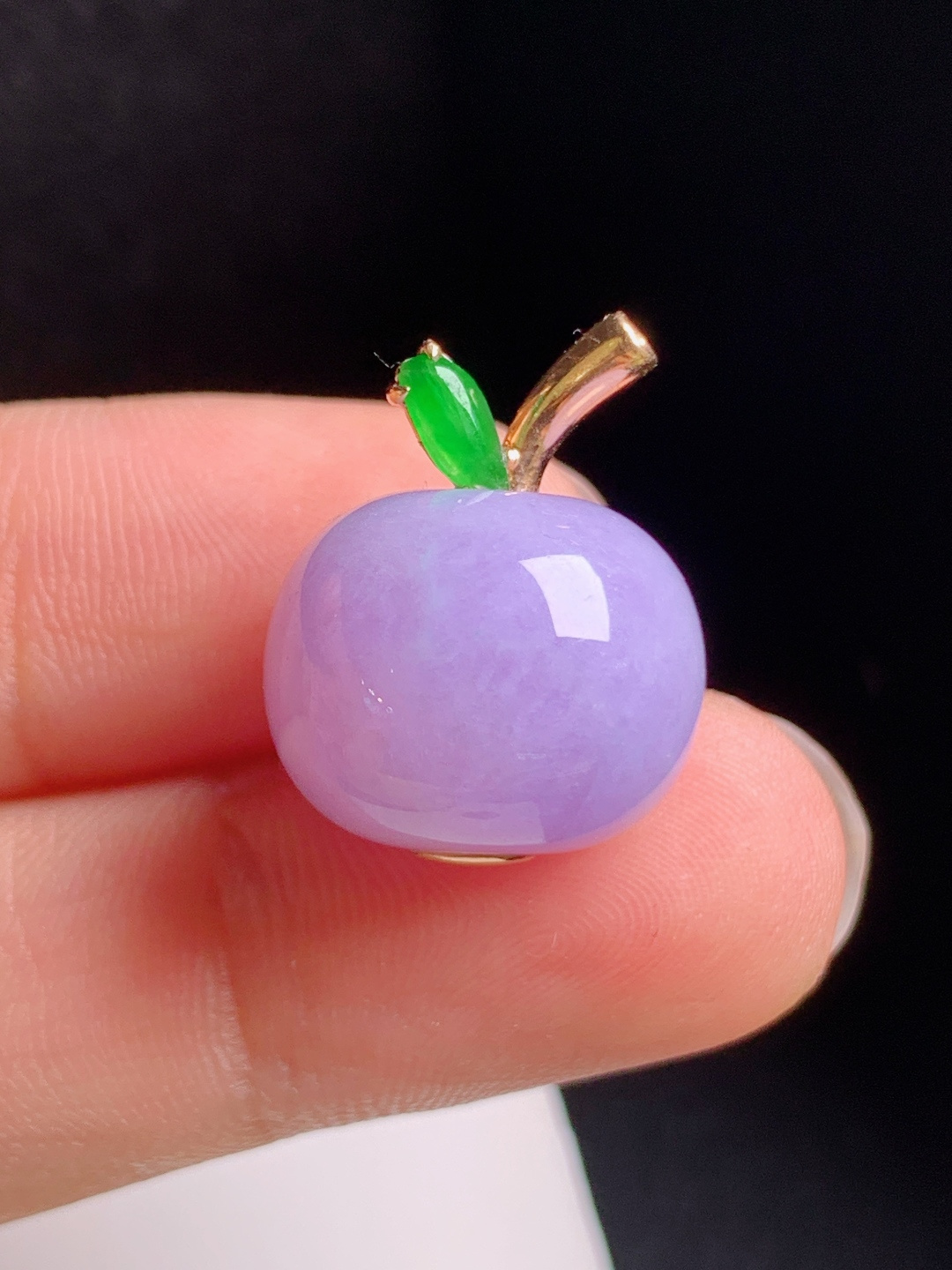 ️ 苹果吊坠，圆润饱满，平安顺遂，春色怡人 裸石15.5-12.3 整体19.9 92