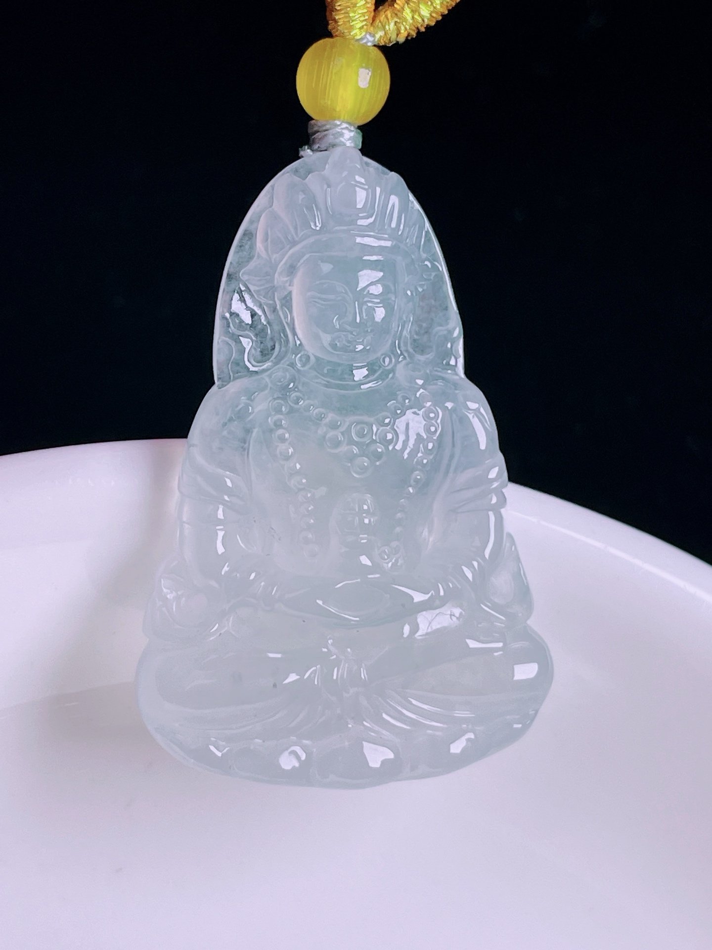 ️高冰度母，老种起光，细底通透，尺寸：32/21.3/4.3mm0819