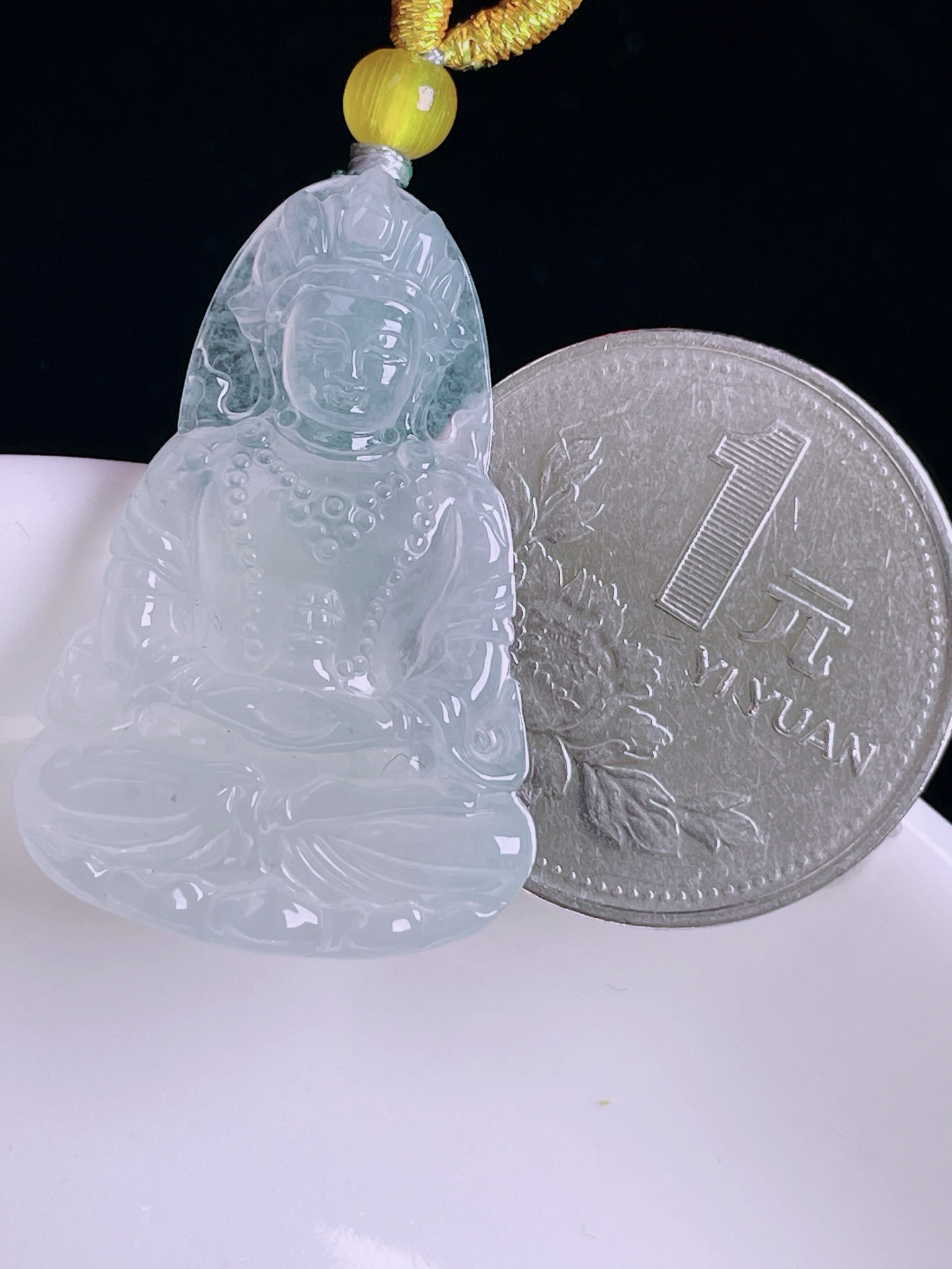 ️高冰度母，老种起光，细底通透，尺寸：32/21.3/4.3mm0819