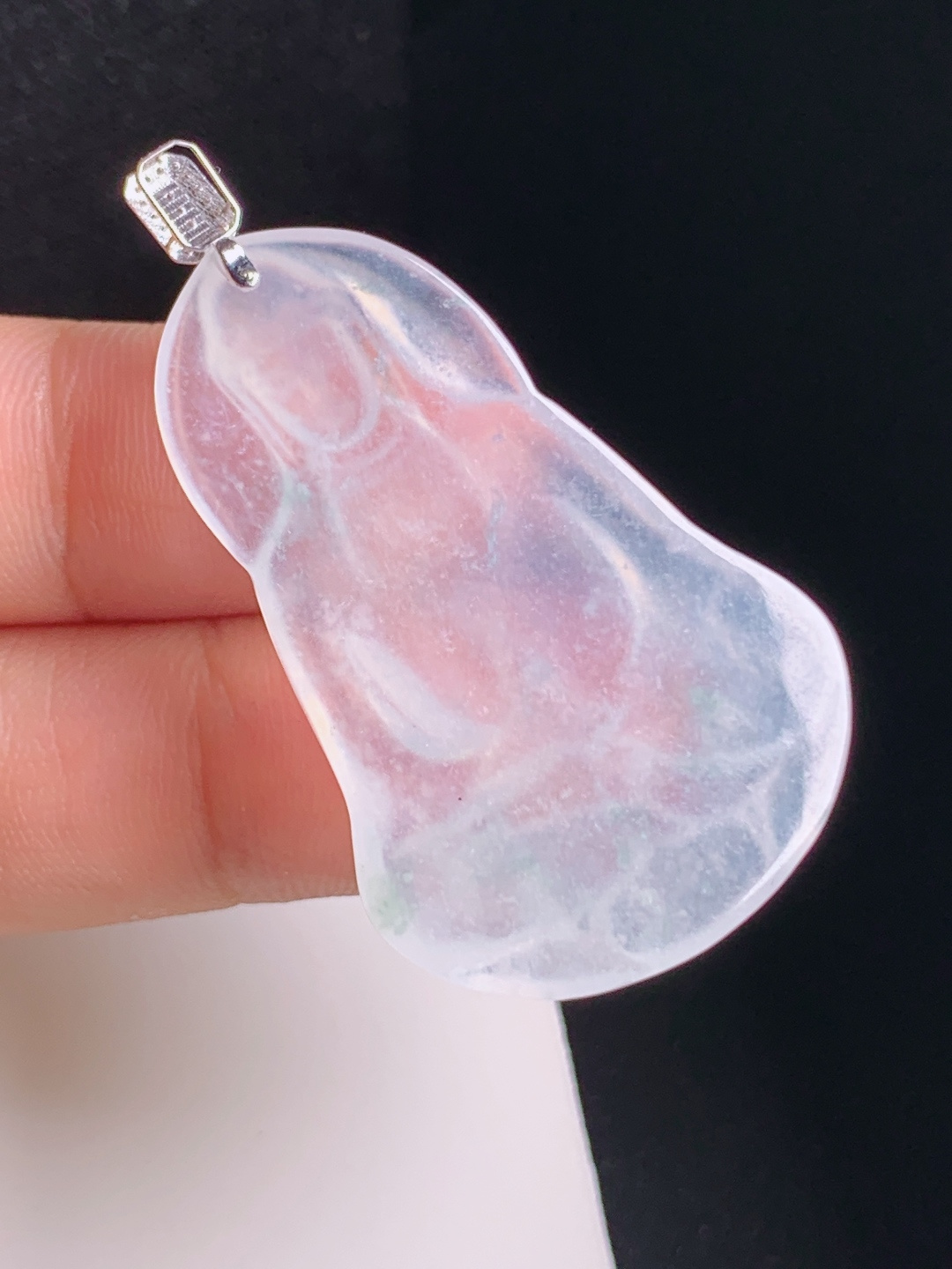 ️ 冰种素衣观音吊坠，种水澄澈，雕工细腻，静心祈福