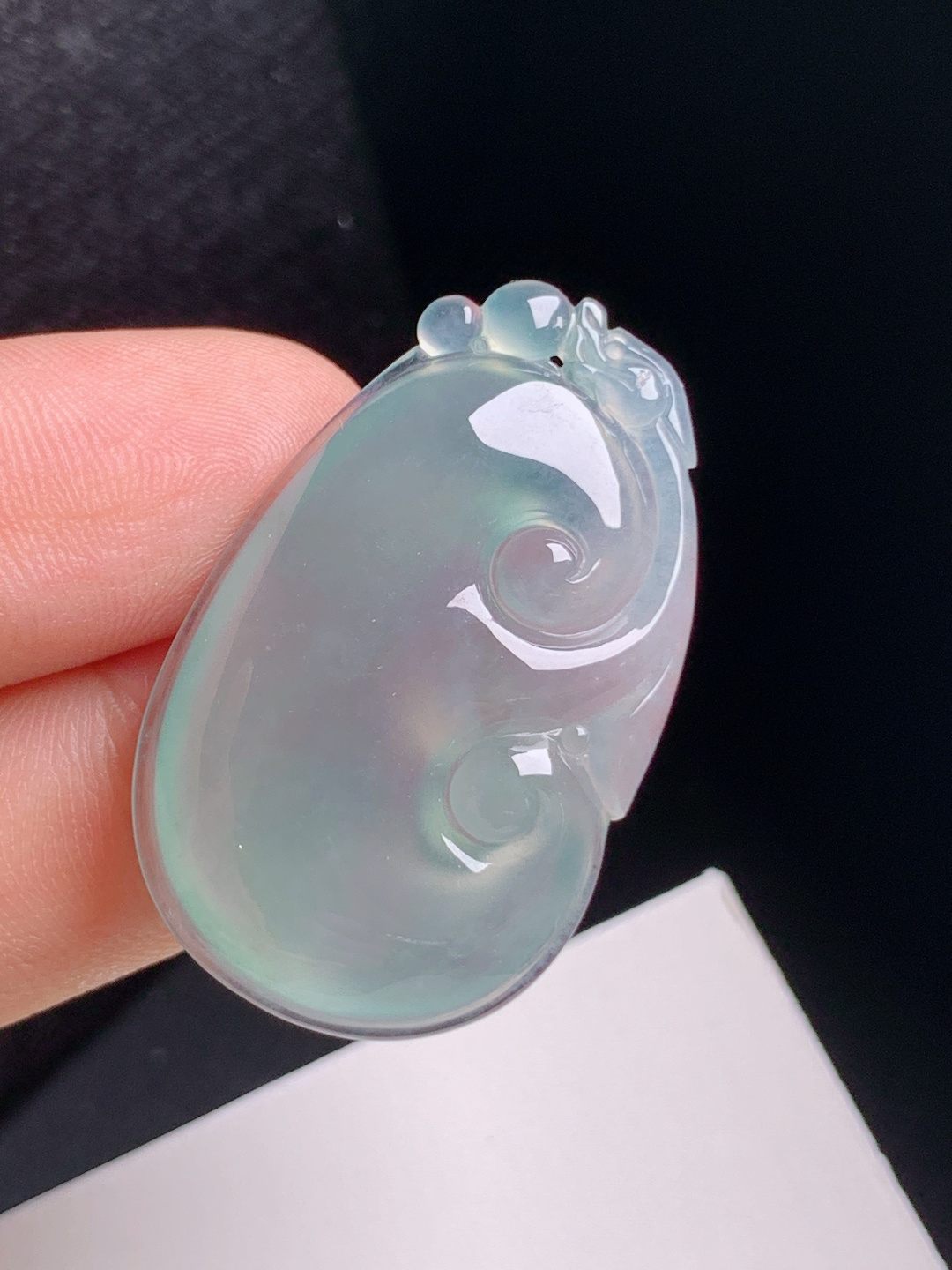 ️ 冰种晴水如意，清透起光，线条流畅，事业兴旺 490818