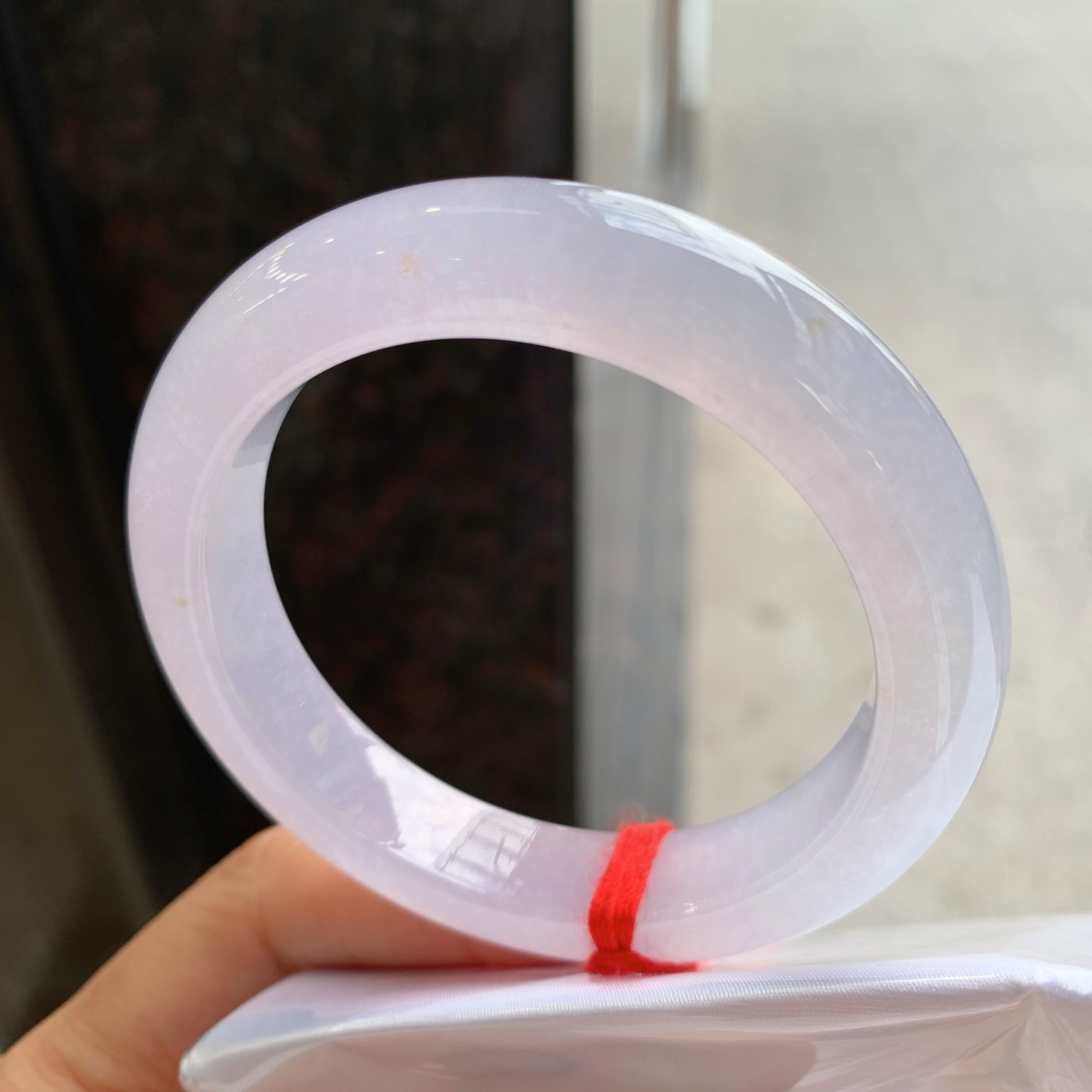 正圈冰镯撒金 无裂 冰润