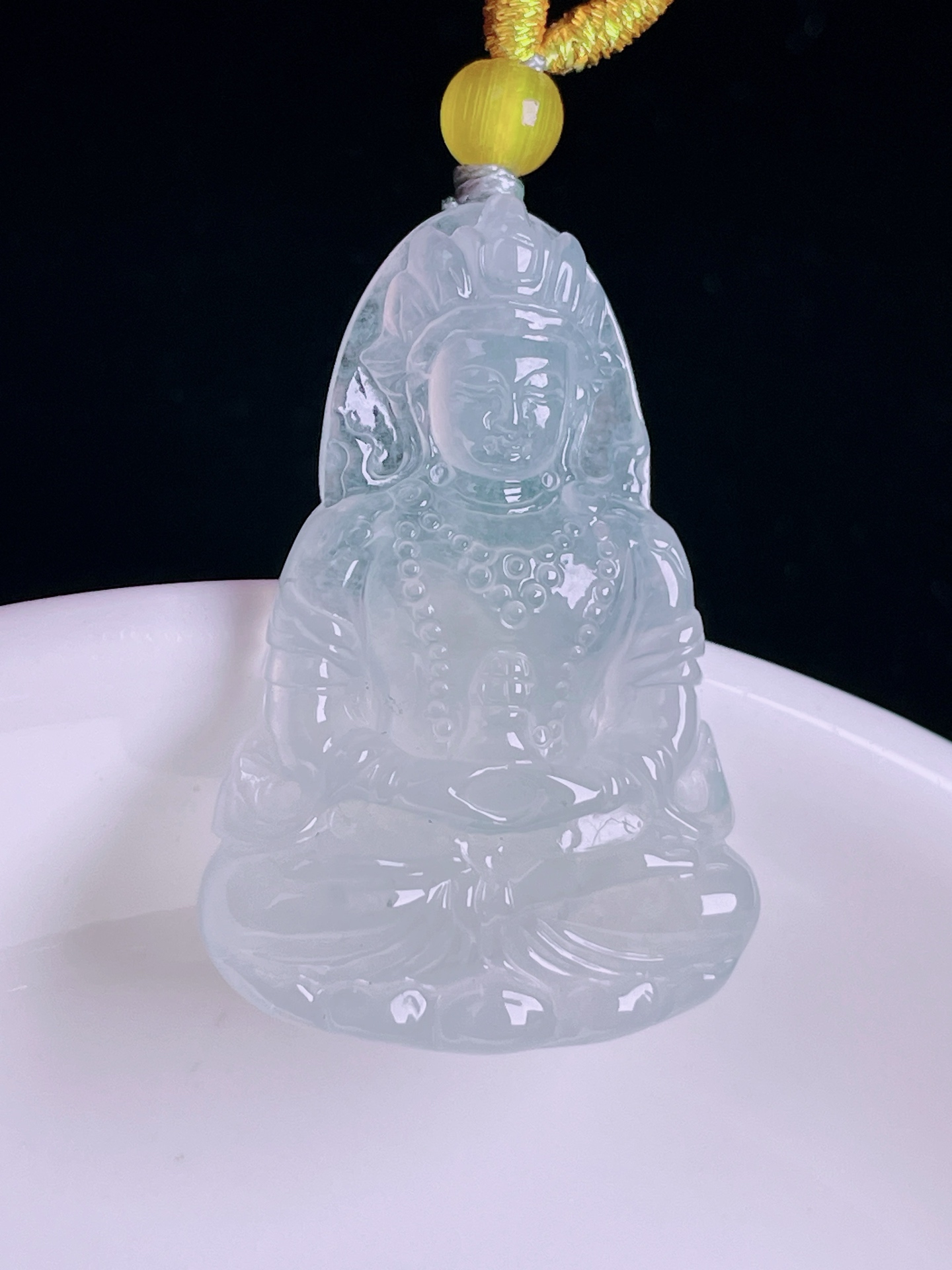 ️高冰度母，老种起光，细底通透，尺寸：32/21.3/4.3mm0819