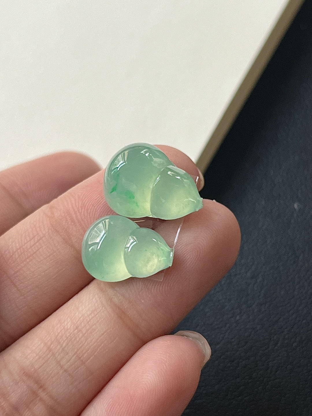 ️【葫芦一对】种老细腻，色阳浓郁起胶，尺寸：15.7*12*7，14.2*10.3*5.2,asd1819