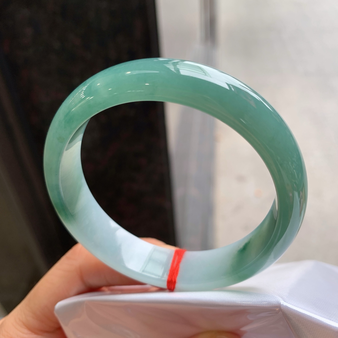 正圈油清 微细纹 尺寸：57.3/13.6/7.2 细腻