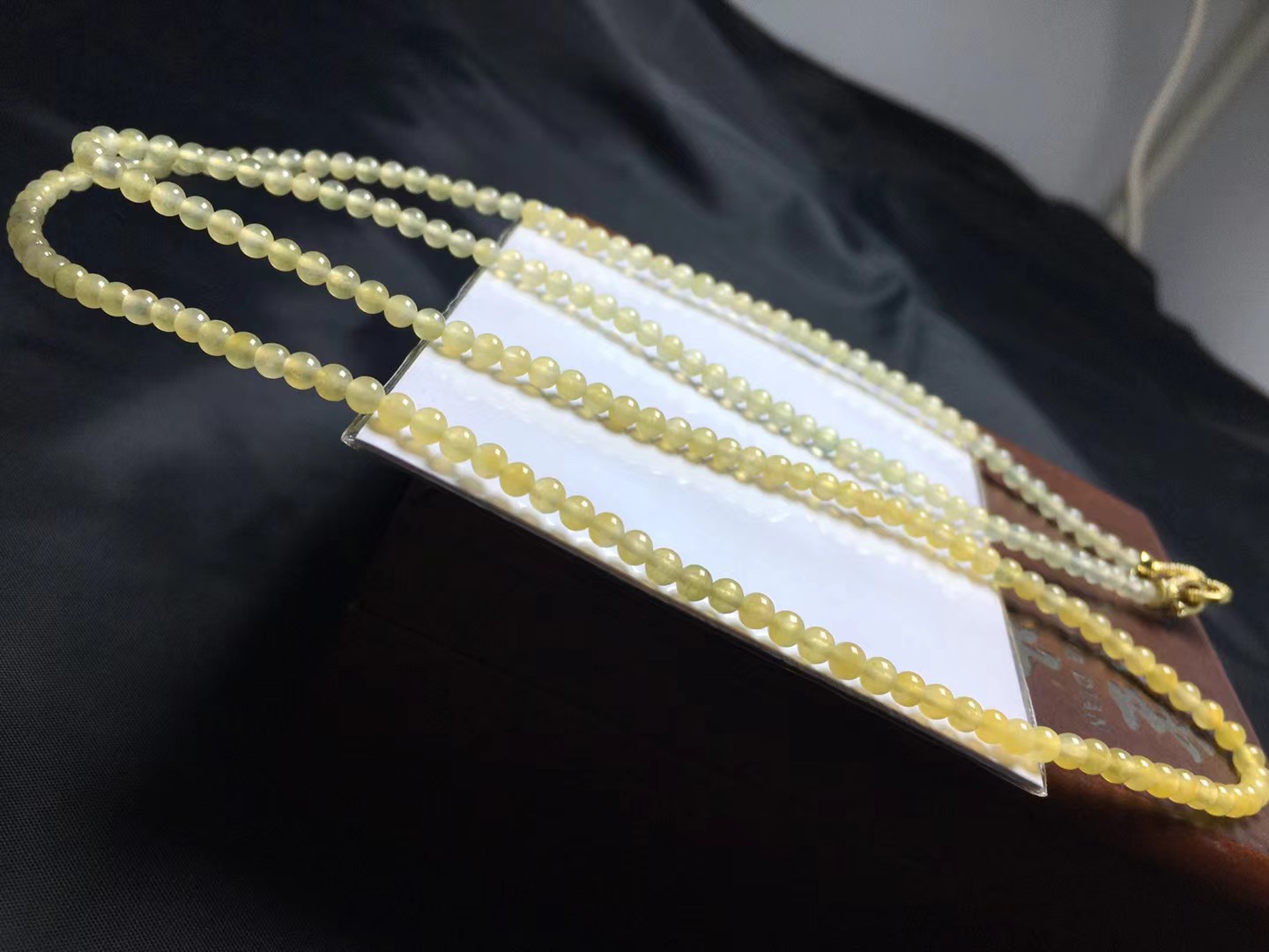 ️ 冰黄小米珠，卡3.5mm，200颗，种好，起莹，玉质细腻，均匀，颗颗精选