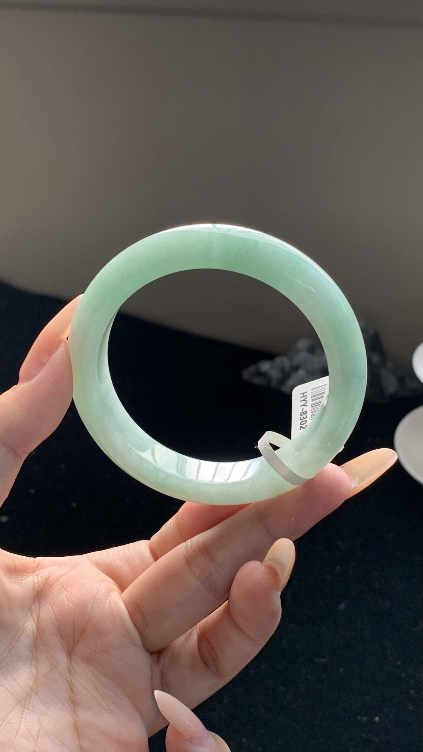 晴绿底洒金正圈成品 HYY-8302 ⭕️54-12-8.5