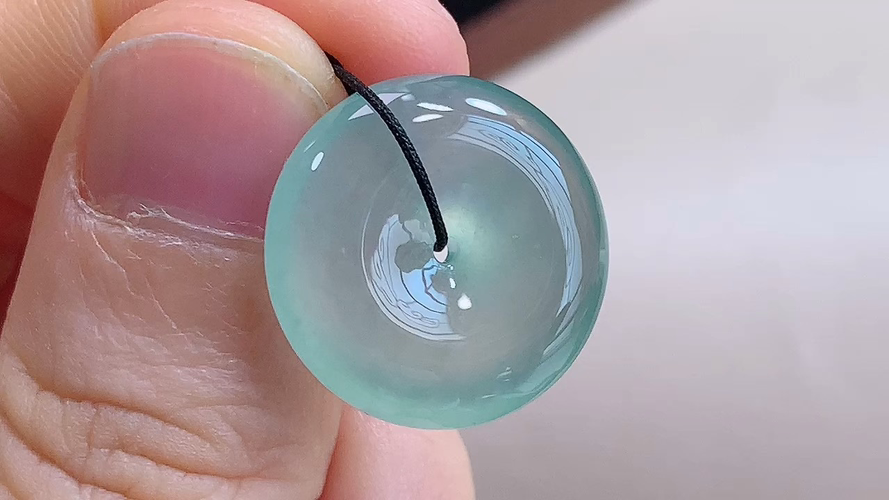 ️ 平安扣，无裂，尺寸19.0-6.0mm，包A附证书