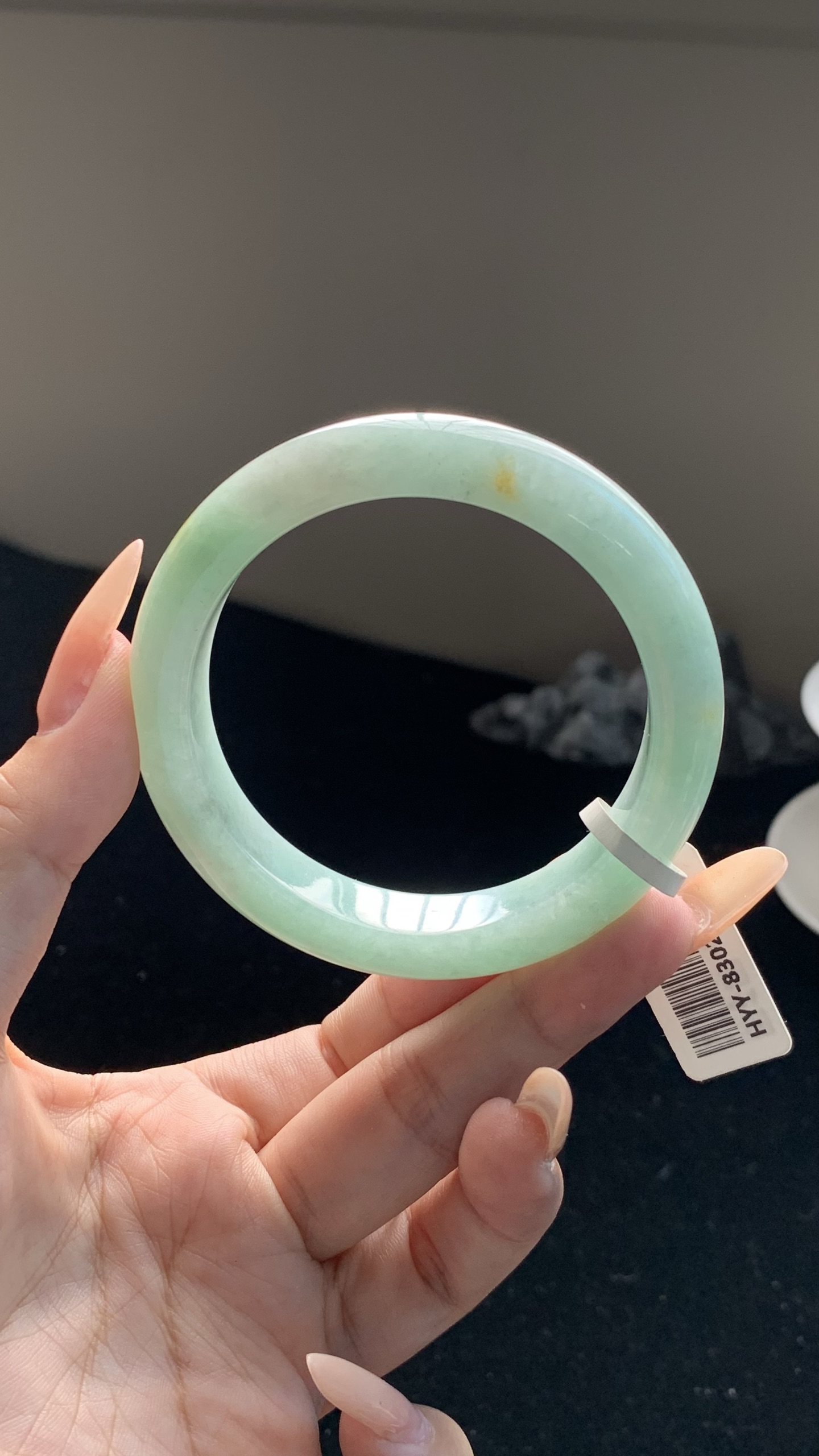 晴绿底洒金正圈成品 HYY-8302 ⭕️54-12-8.5