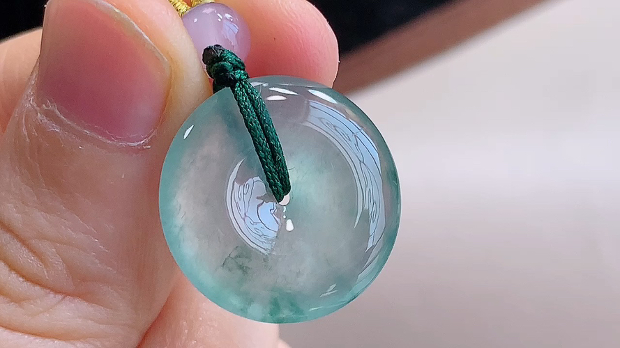 ️ 平安扣，无裂，尺寸19.5-4.4mm，包A附证书
