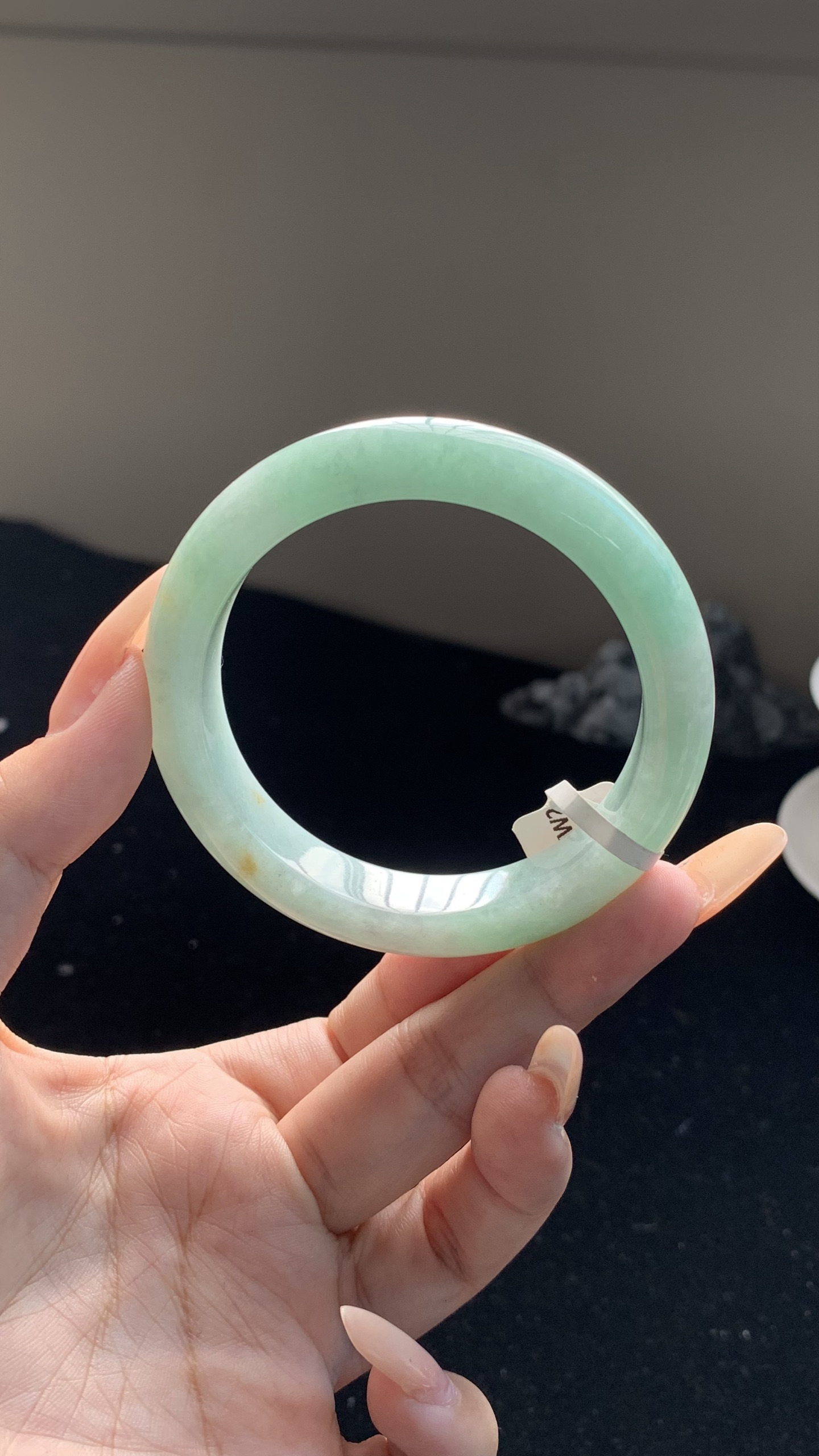 晴绿底洒金正圈成品 HYY-8302 ⭕️54-12-8.5