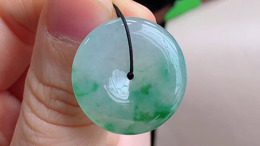 ️ 平安扣，无裂，尺寸23.2-4.8mm，包A附证书
