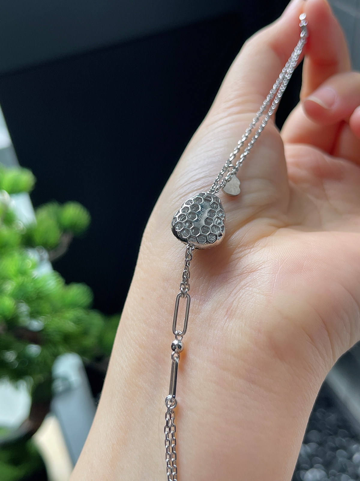 S925银 翡翠冰糯种绿色葫芦手链