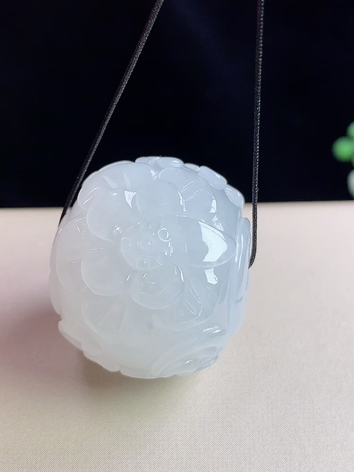 冰种花开富贵路路通，无裂，尺寸23.2-20.2mm，D20yxy
