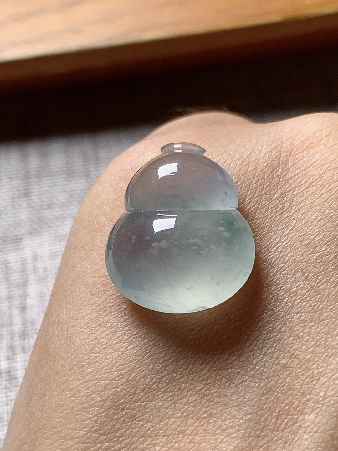 ️冰种飘花葫芦，水润种老 0820 尺寸18*15.2*7.2