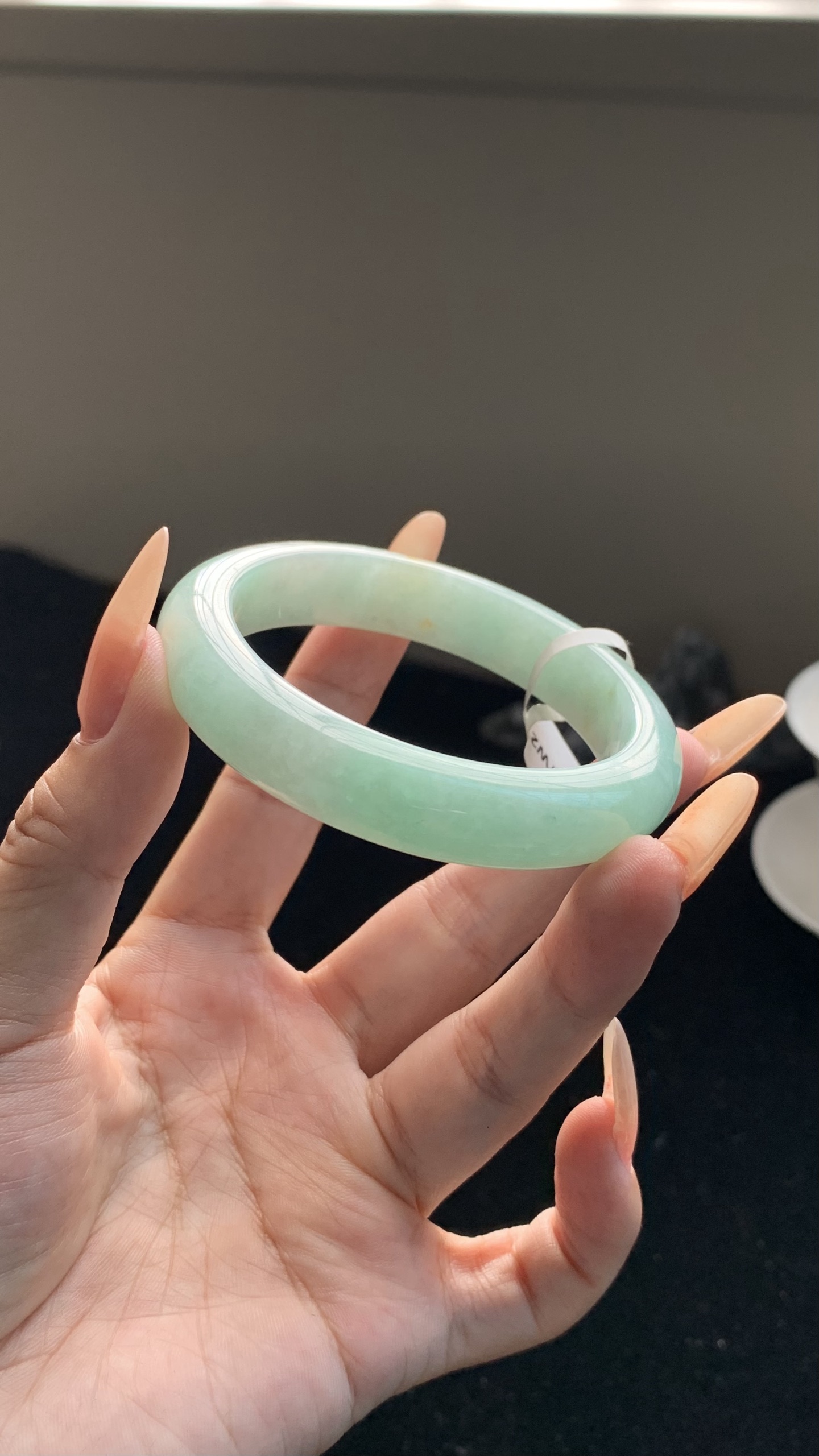 晴绿底洒金正圈成品 HYY-8302 ⭕️54-12-8.5