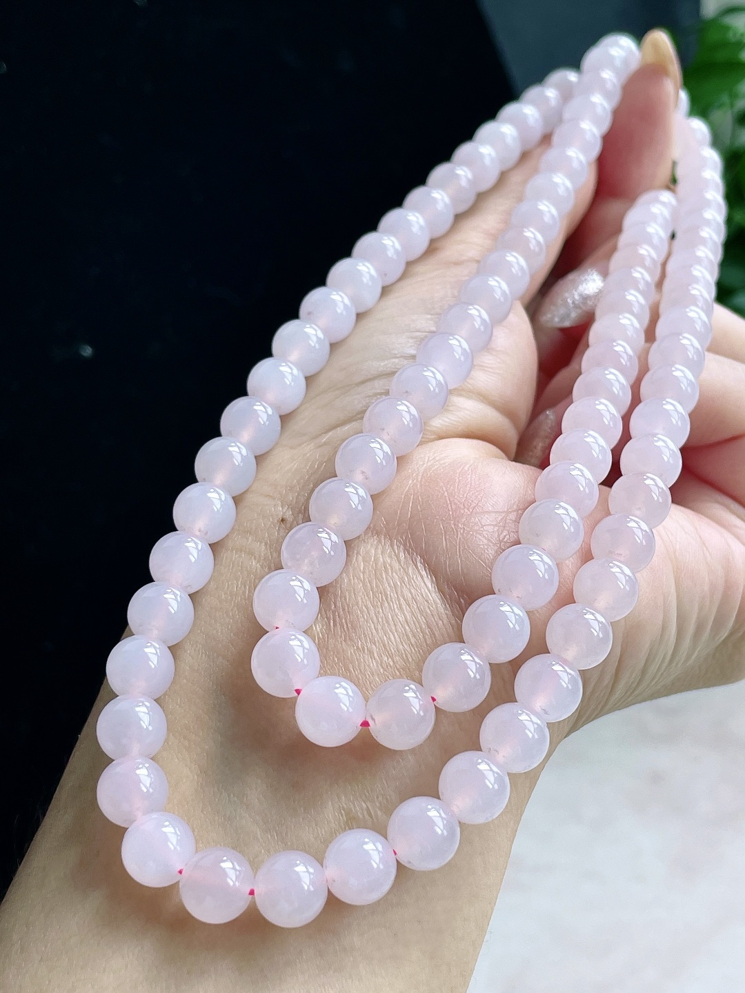 珠子珠链圆珠珠子珠链，性比高，尺寸7.8mm，36cm，重量79克