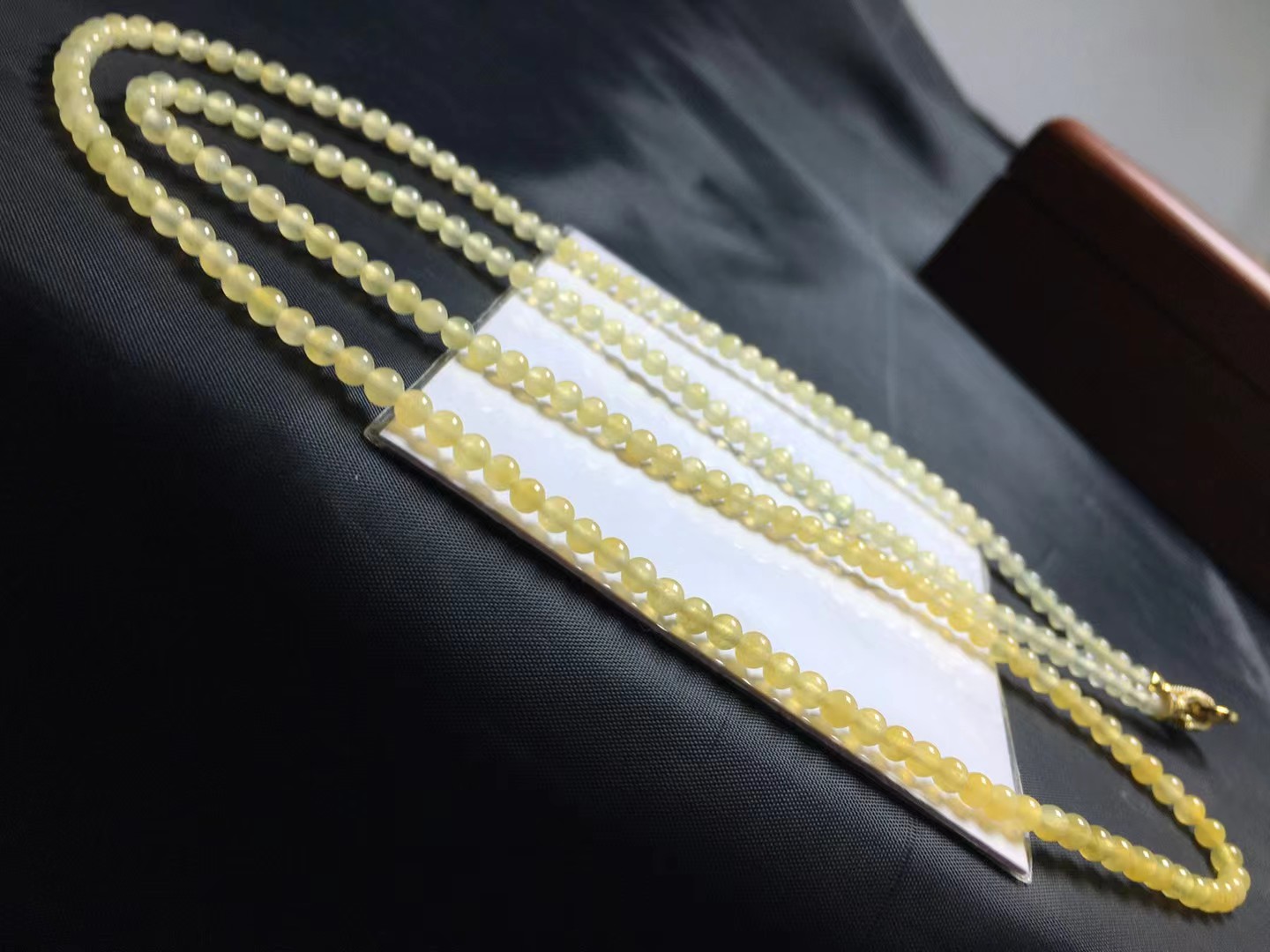 ️ 冰黄小米珠，卡3.5mm，200颗，种好，起莹，玉质细腻，均匀，颗颗精选