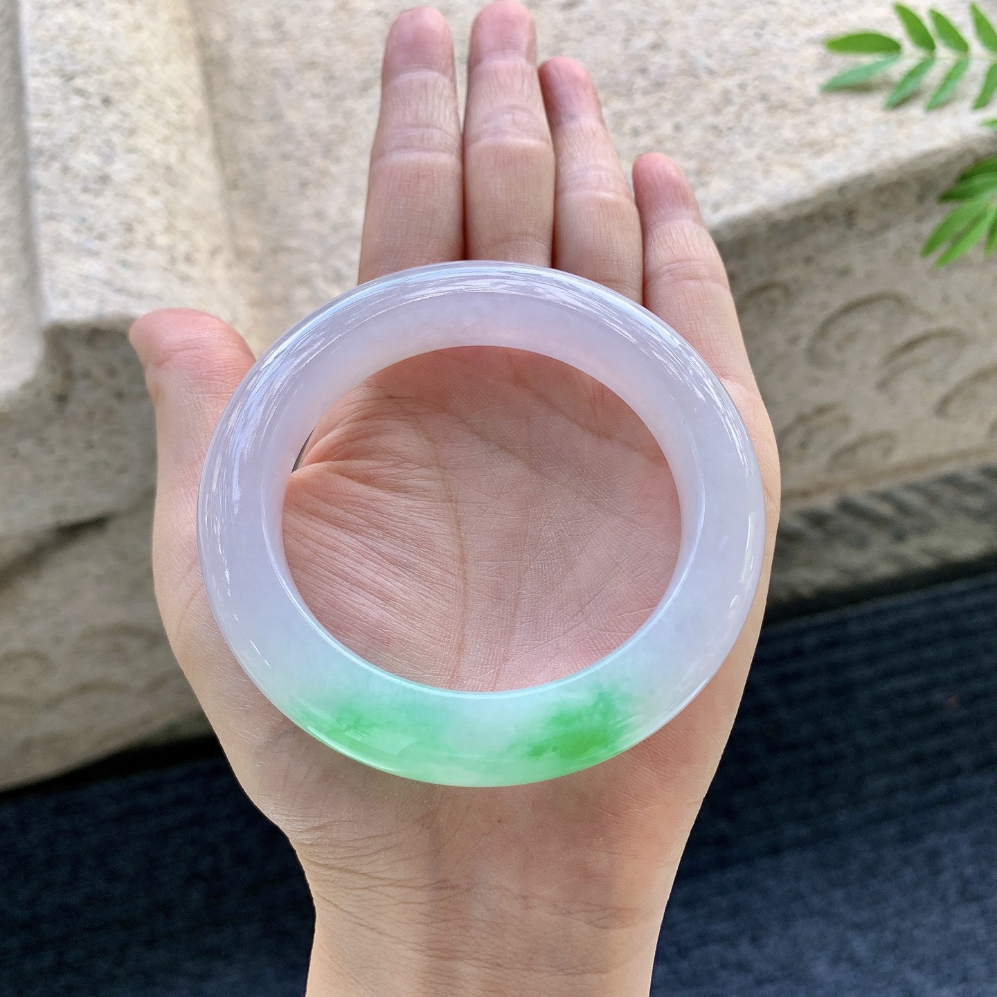正圈53 54，圈口54.6/12.7/10.6，编码G9082231，冰糯春彩，水润，种老，细腻，