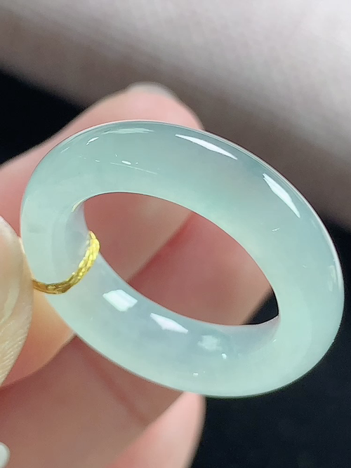 冰种戒指，无裂，内径尺寸15.9-5.1-3.7mm，10号手寸，D21lyg