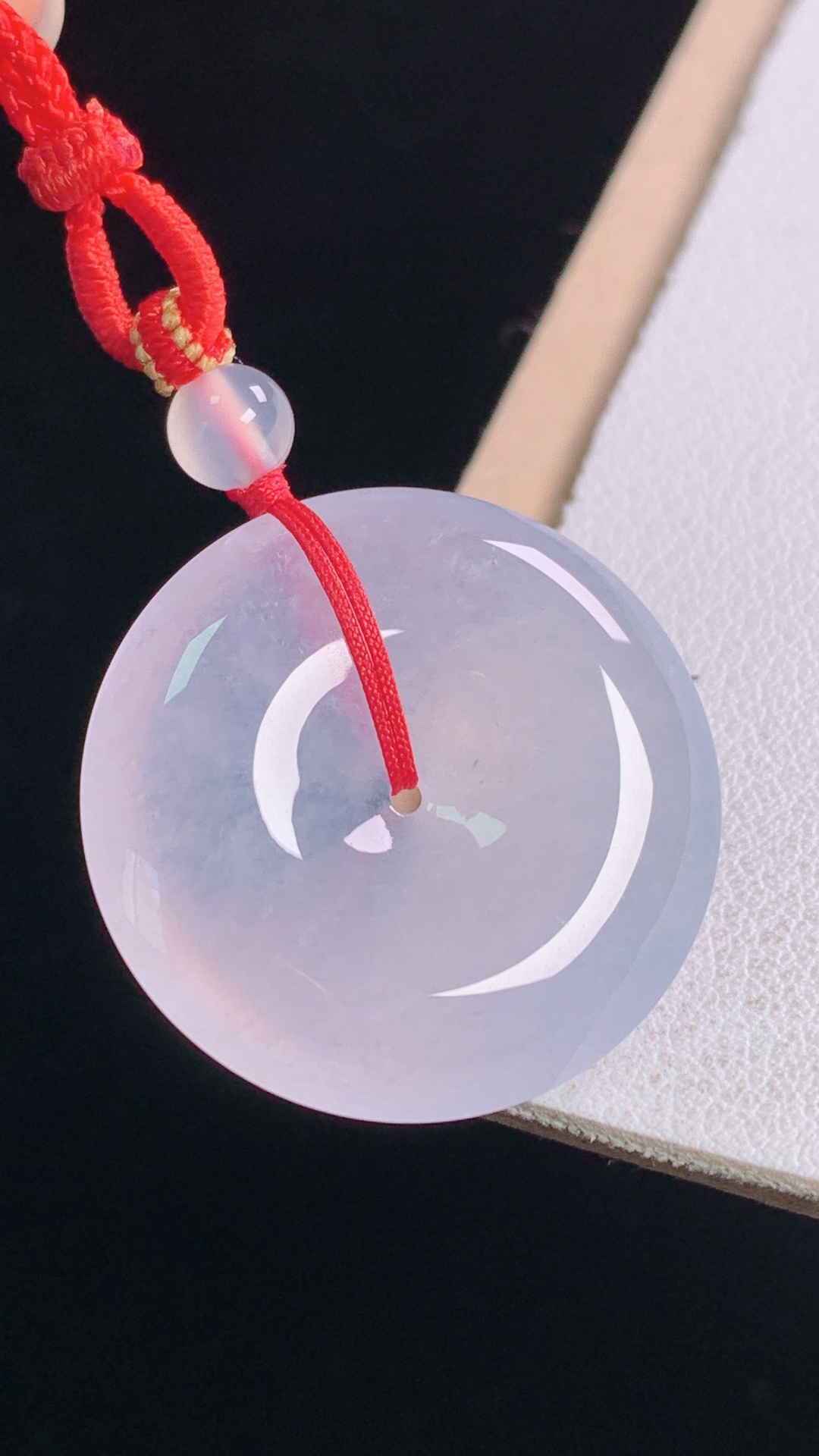 平安扣，种水，清透细腻，无裂，尺寸:25.3-5.3mm