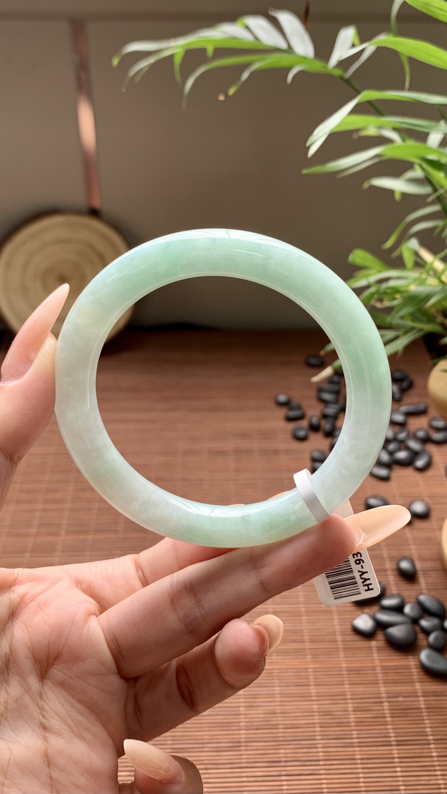 果绿洒金圆条成品 HYY-9368 ⭕️56-9.5-9.5
