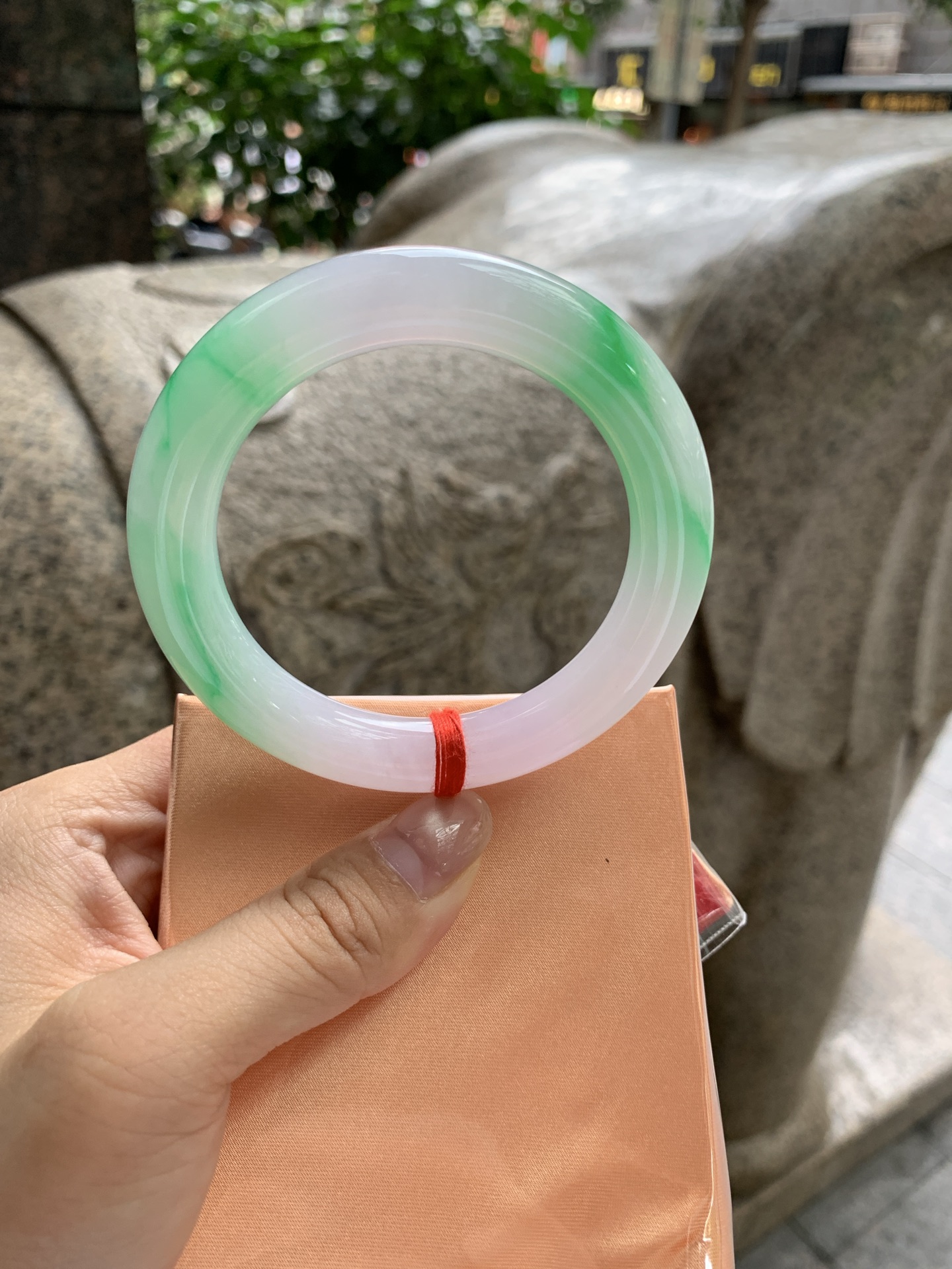 阳绿圆条,0821-N1384,打灯纹裂