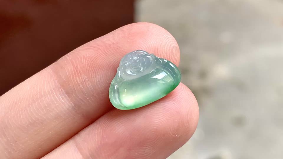 ️ 金丝绿佛公,13.5*9.8*3 完整
