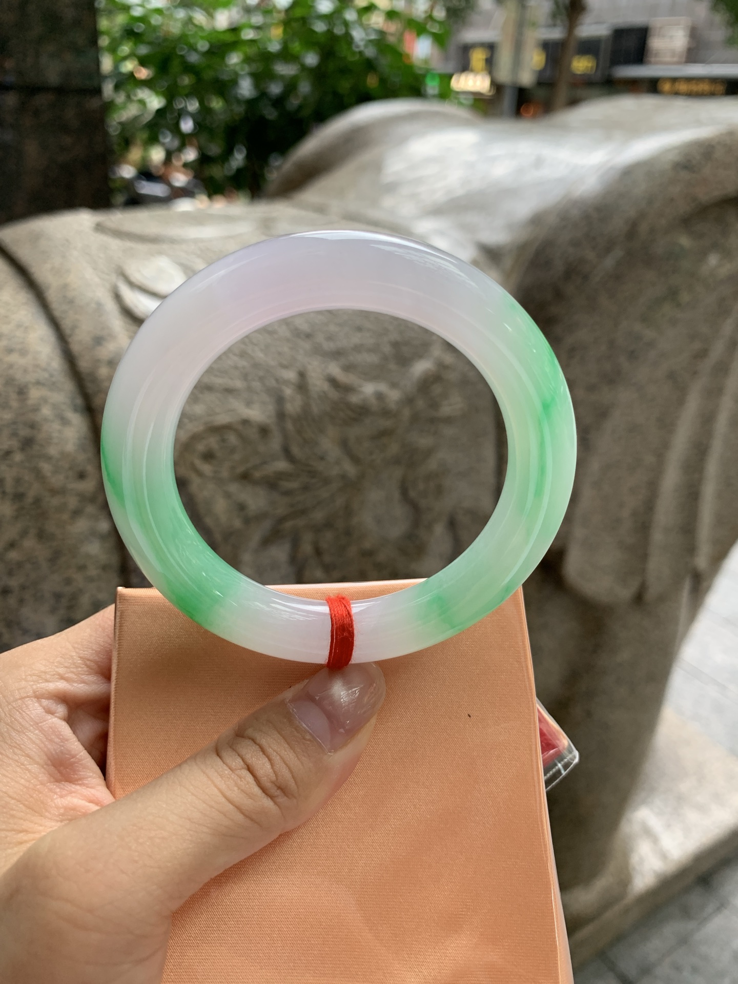 阳绿圆条,0821-N1384,打灯纹裂
