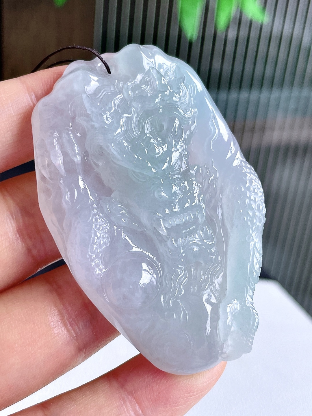 冰晴水龙牌大龙牌吊坠,性比高 超厚,尺寸65-43-11.4,重量57克