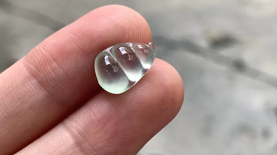玻璃钢福豆,12*8.2*4.2 完整