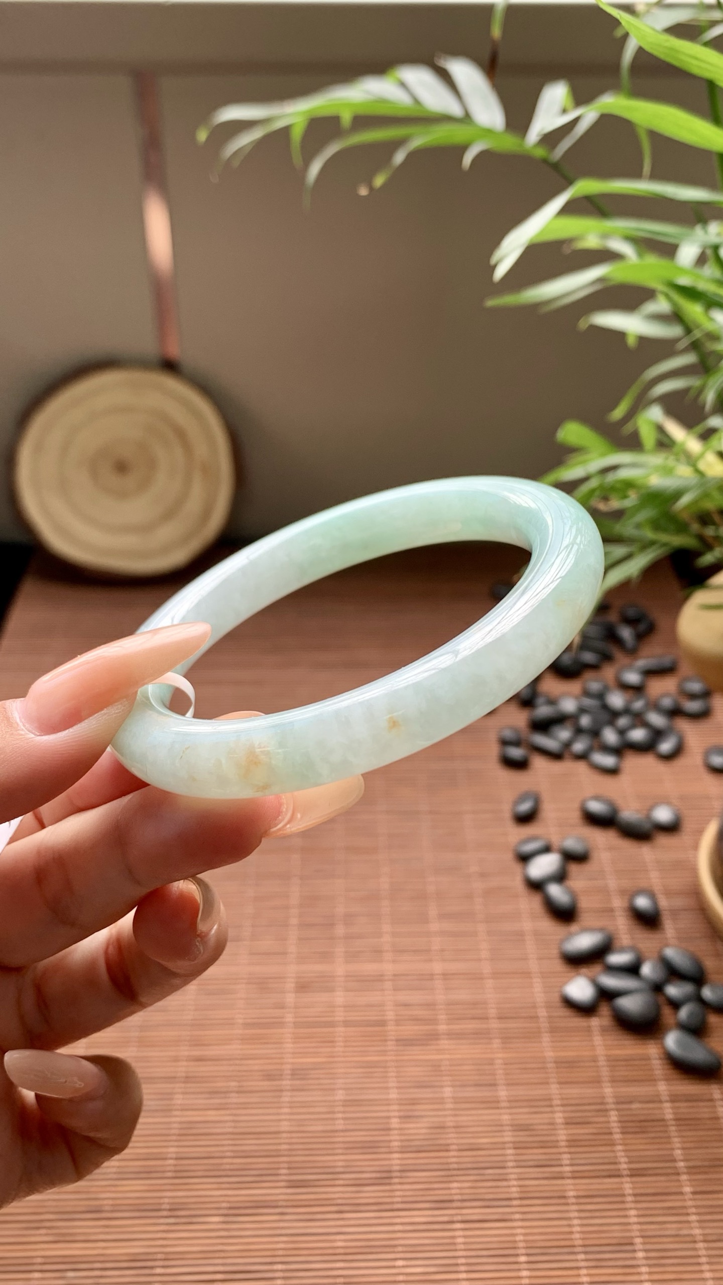 果绿洒金圆条成品 HYY-9368 ⭕️56-9.5-9.5