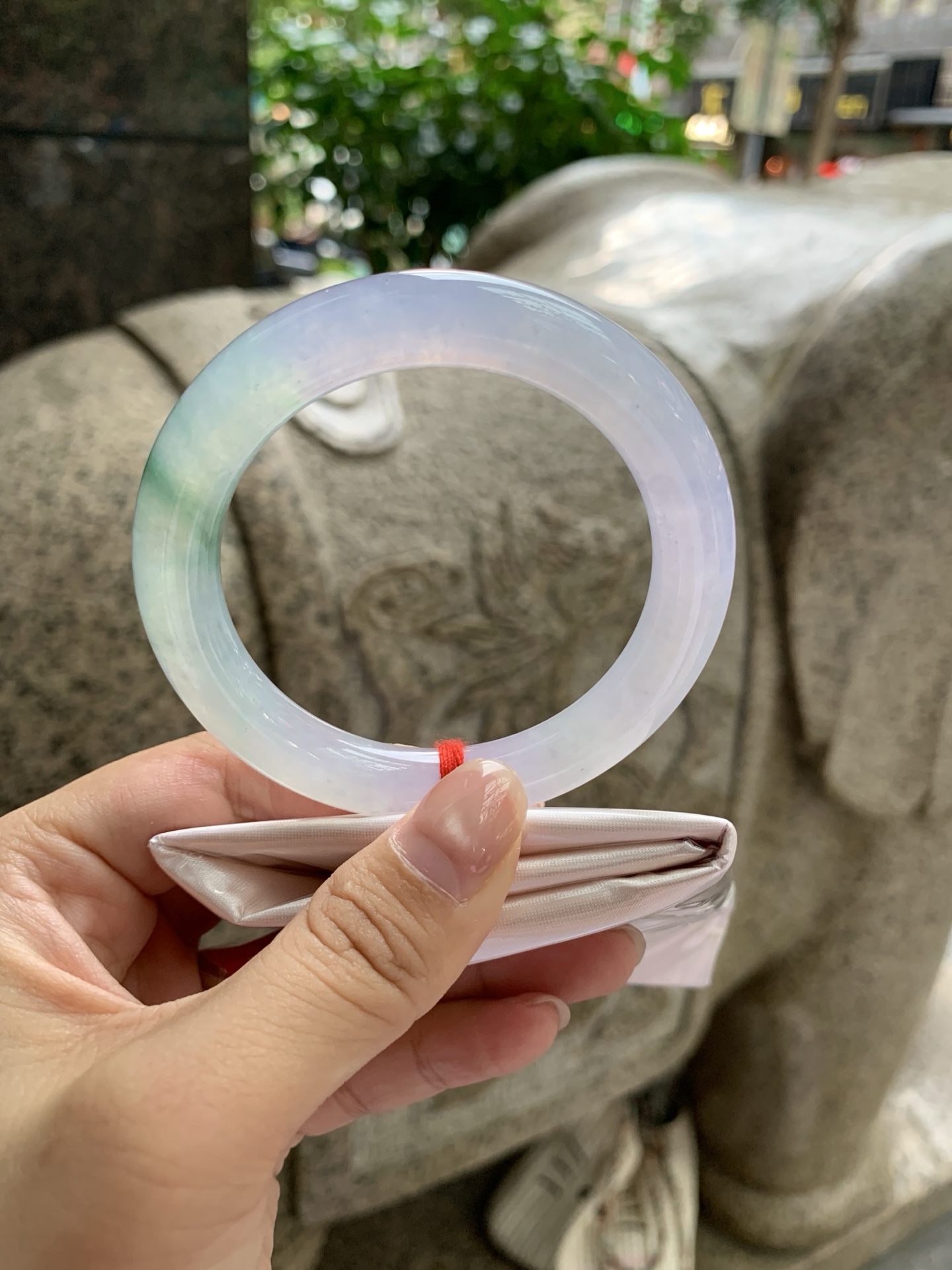 冰春彩圆,打灯棉线+棉纹