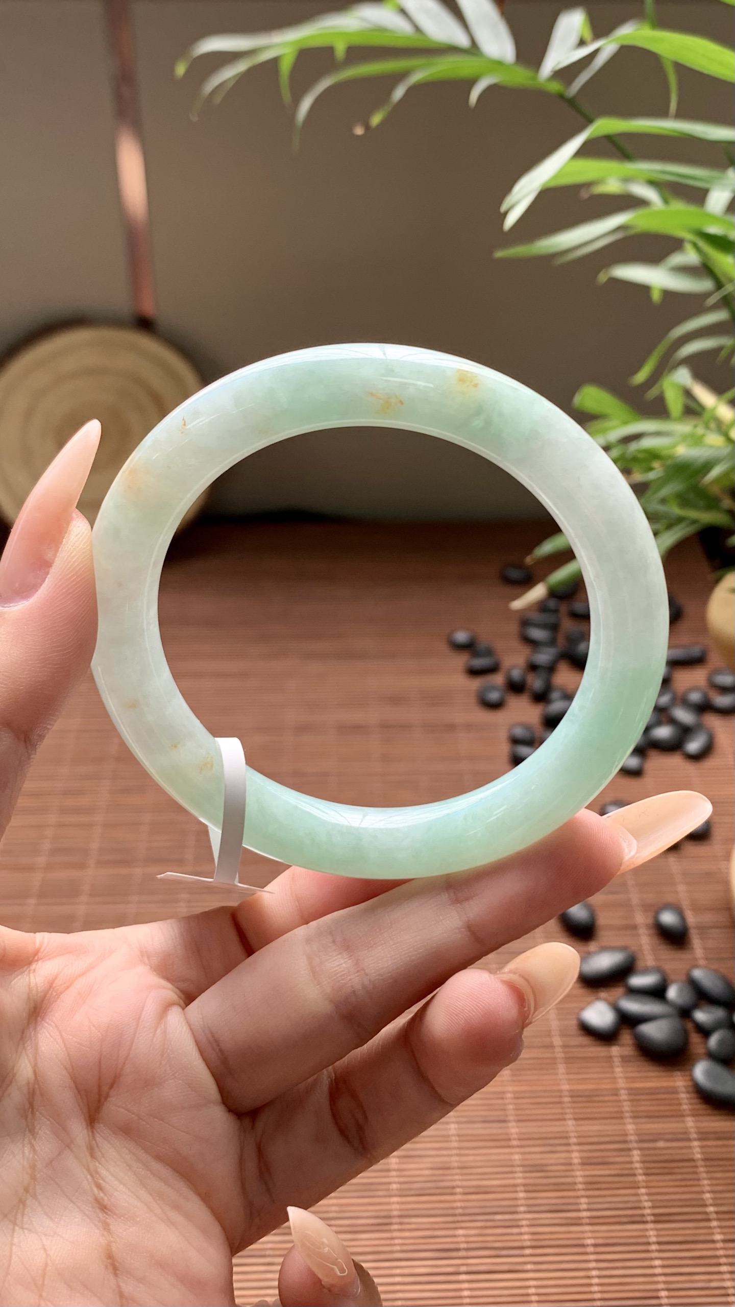 果绿洒金圆条成品 HYY-9368 ⭕️56-9.5-9.5