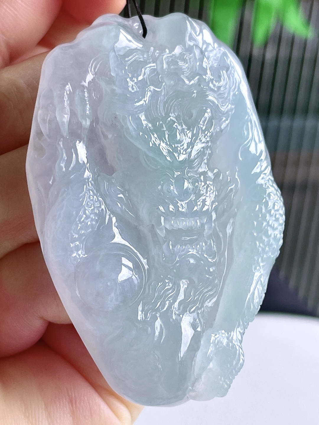 冰晴水龙牌大龙牌吊坠,性比高 超厚,尺寸65-43-11.4,重量57克