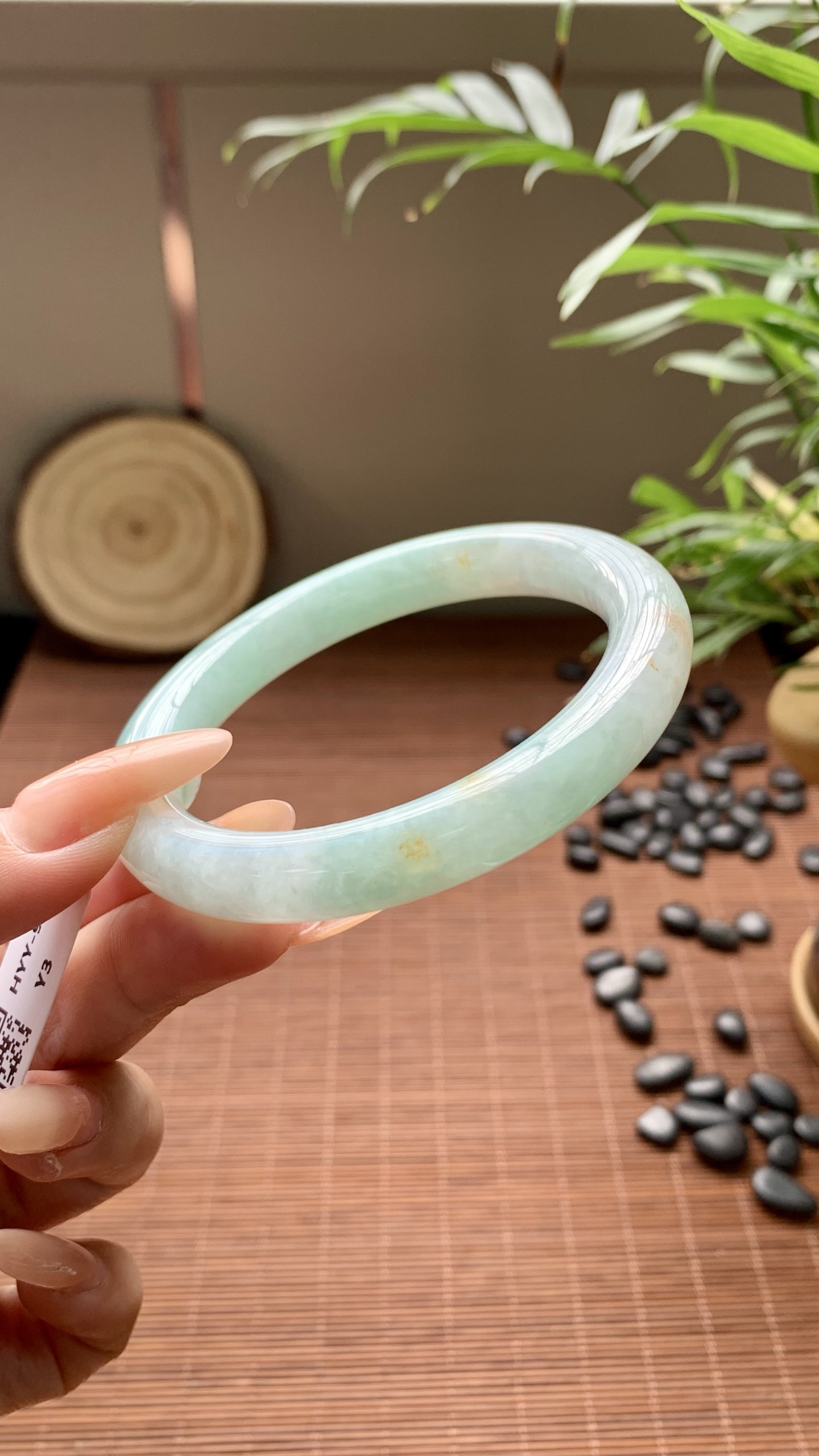 果绿洒金圆条成品 HYY-9368 ⭕️56-9.5-9.5