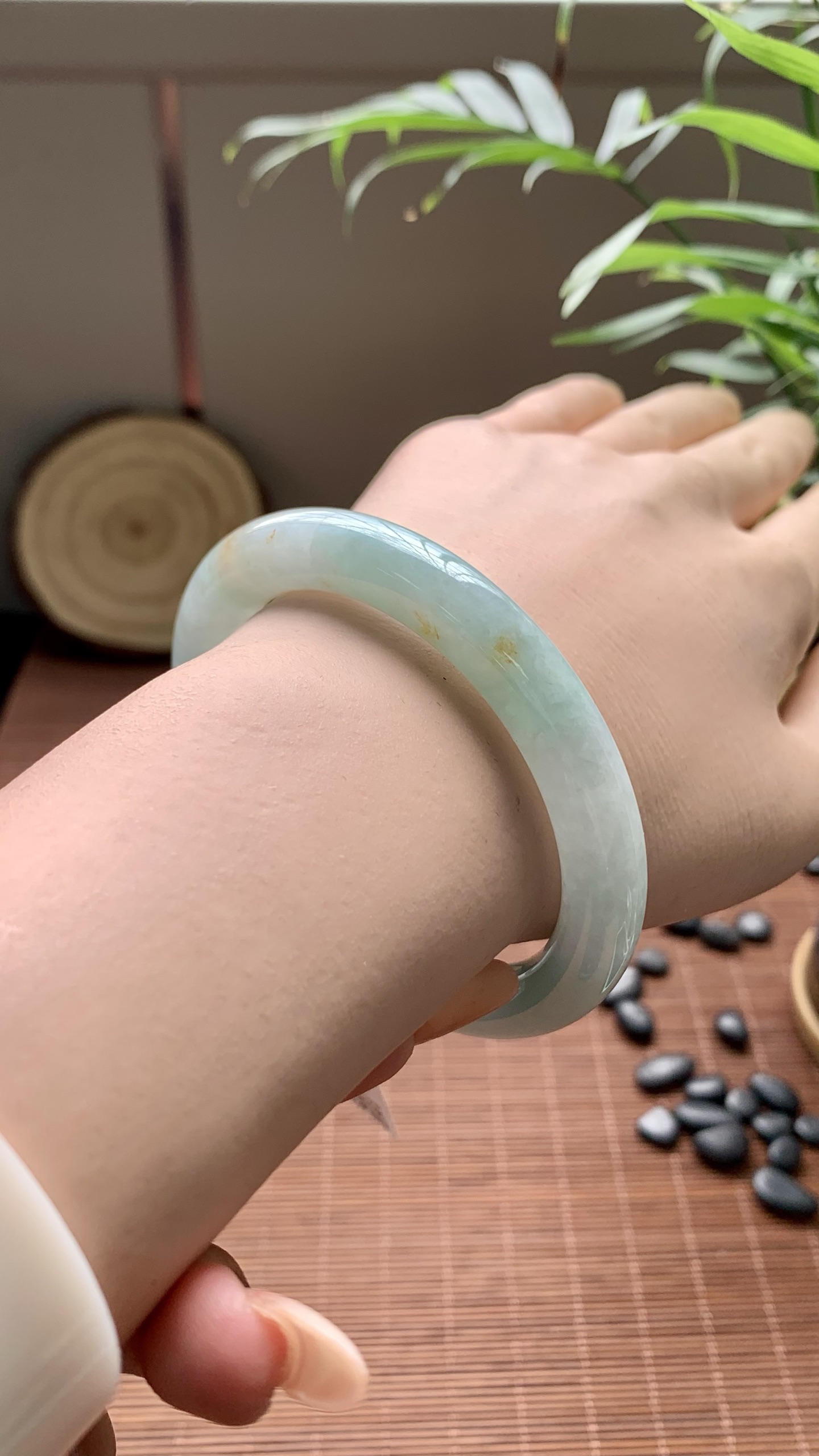 果绿洒金圆条成品 HYY-9368 ⭕️56-9.5-9.5