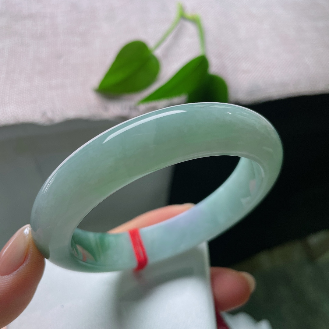 半山水正圈，微紫，水润细腻，大圈口，贵气，沉稳，皮纹，57567a