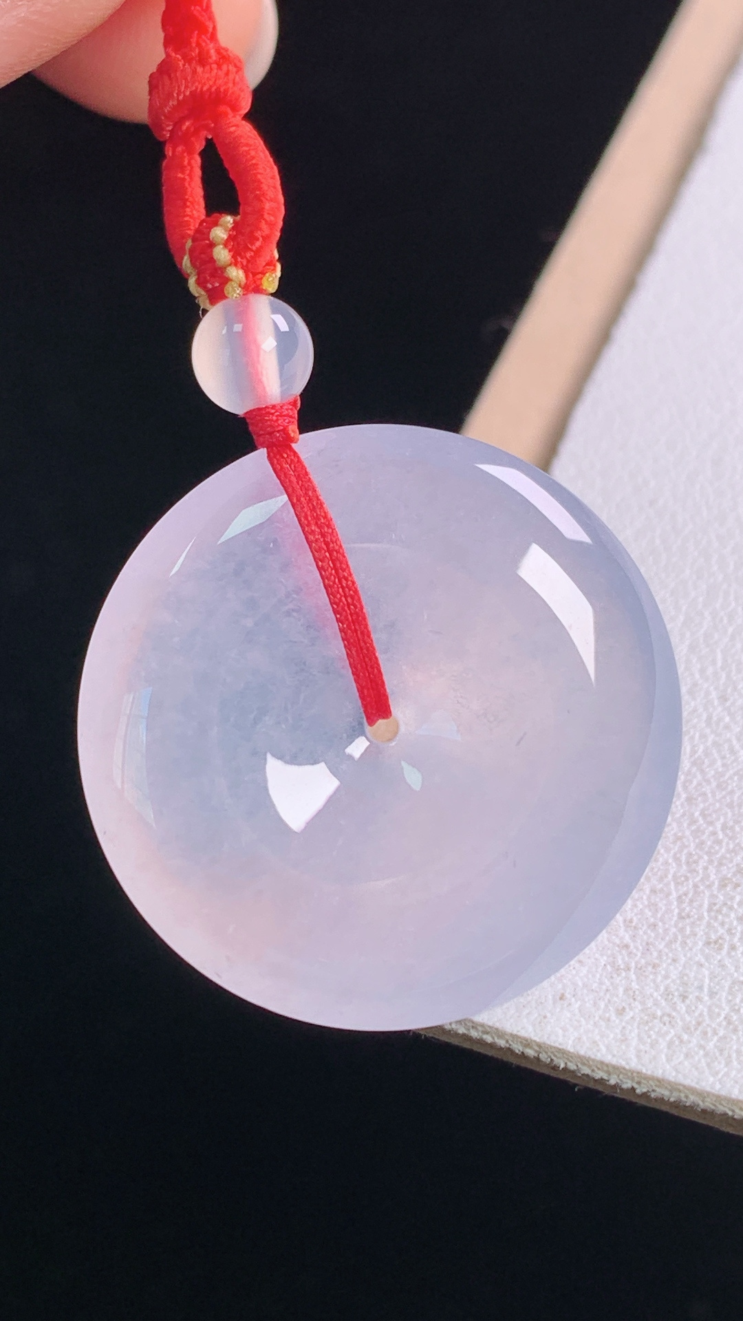 平安扣，种水，清透细腻，无裂，尺寸:25.3-5.3mm