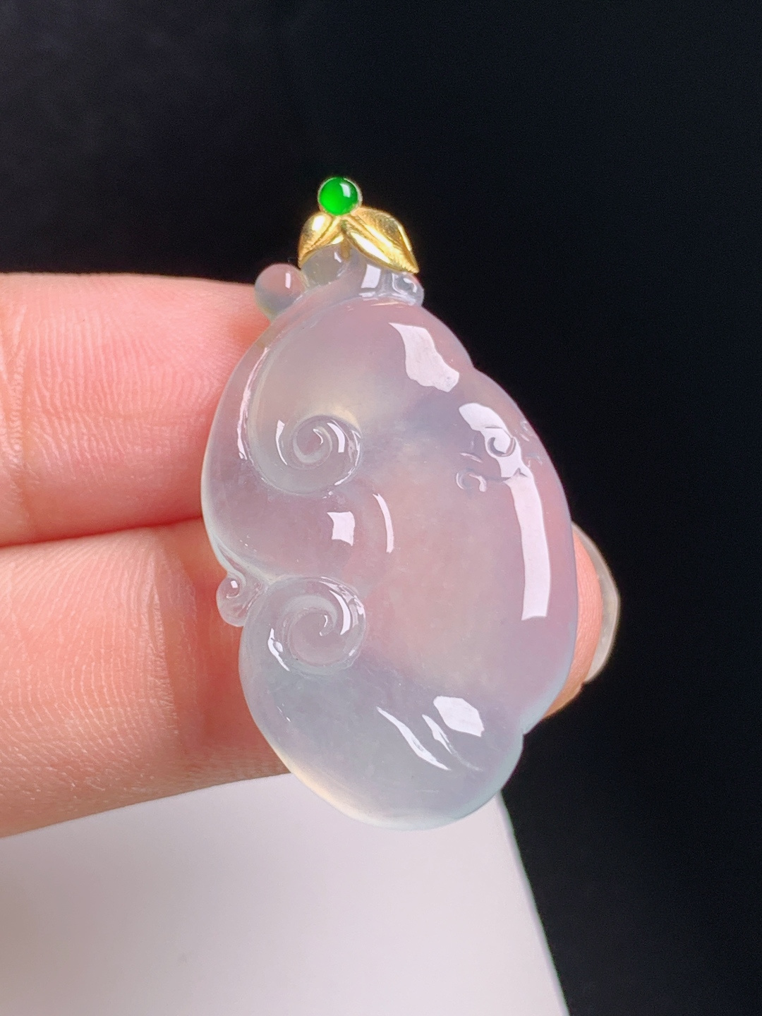 如意吊坠，胶感十足，形制柔美，万事称心，081808
