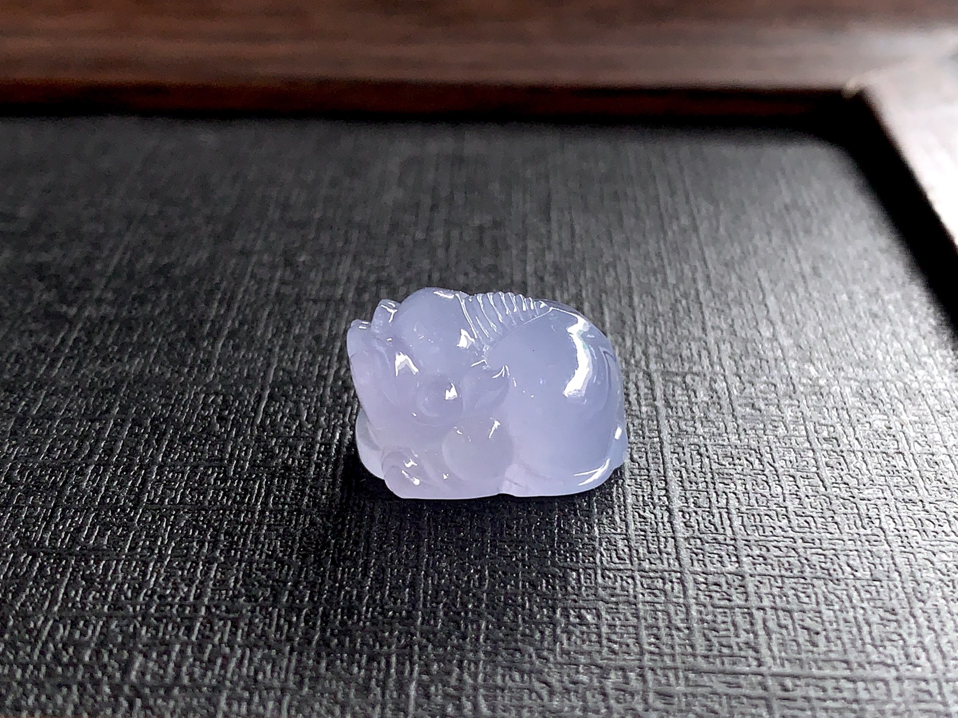 冰紫貔貅 尺寸：16×12×10.5