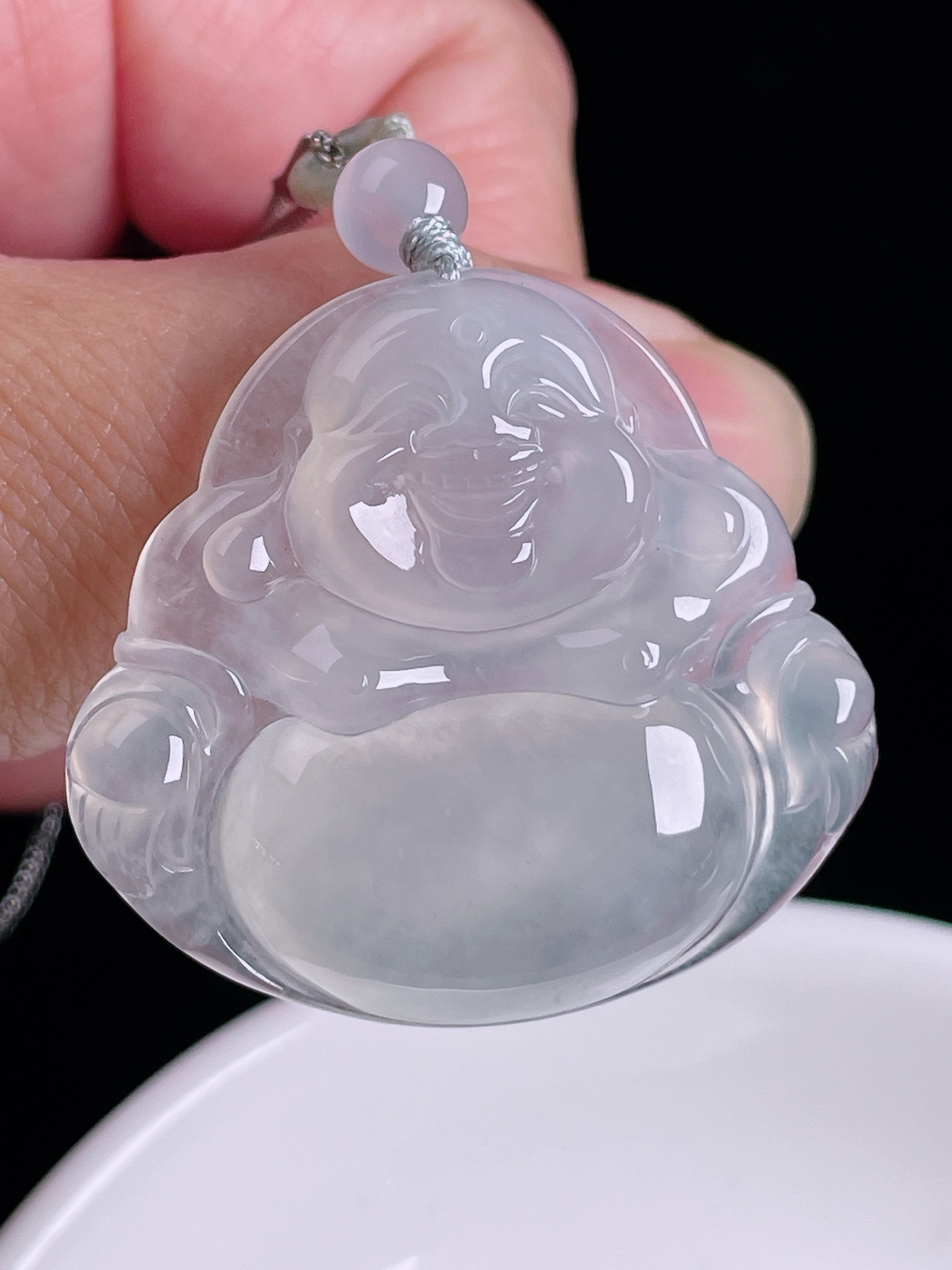 佛公，老种起光，细底通透，尺寸：35/38/7.3mm0822