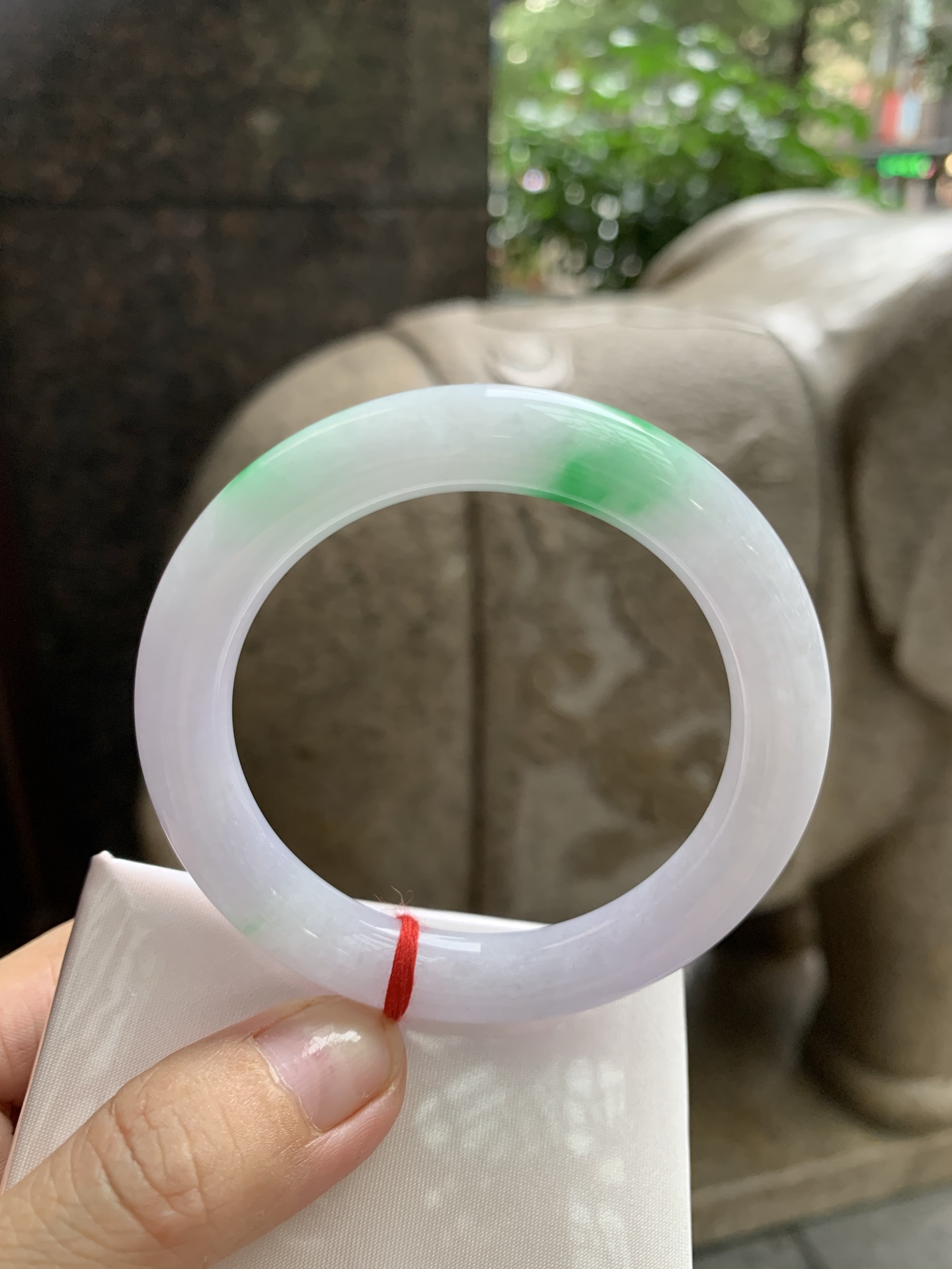 春彩阳绿圆条,52.7-9.2-9.8,0822-N1380,无裂,打灯棉线