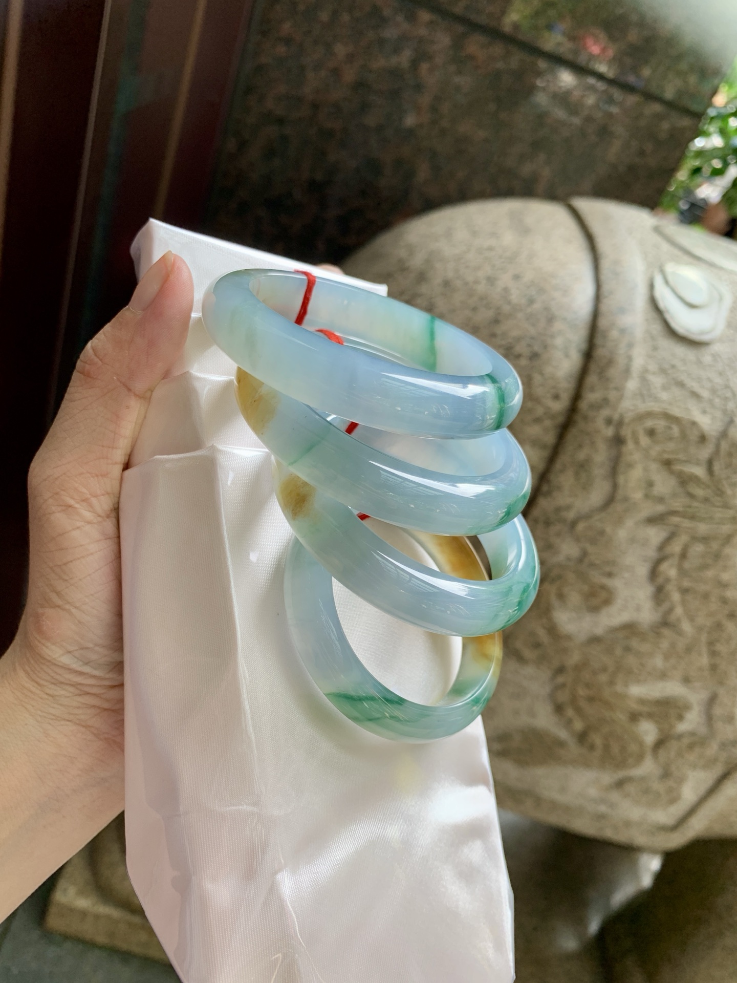 黄翡飘花正圈,打灯细纹