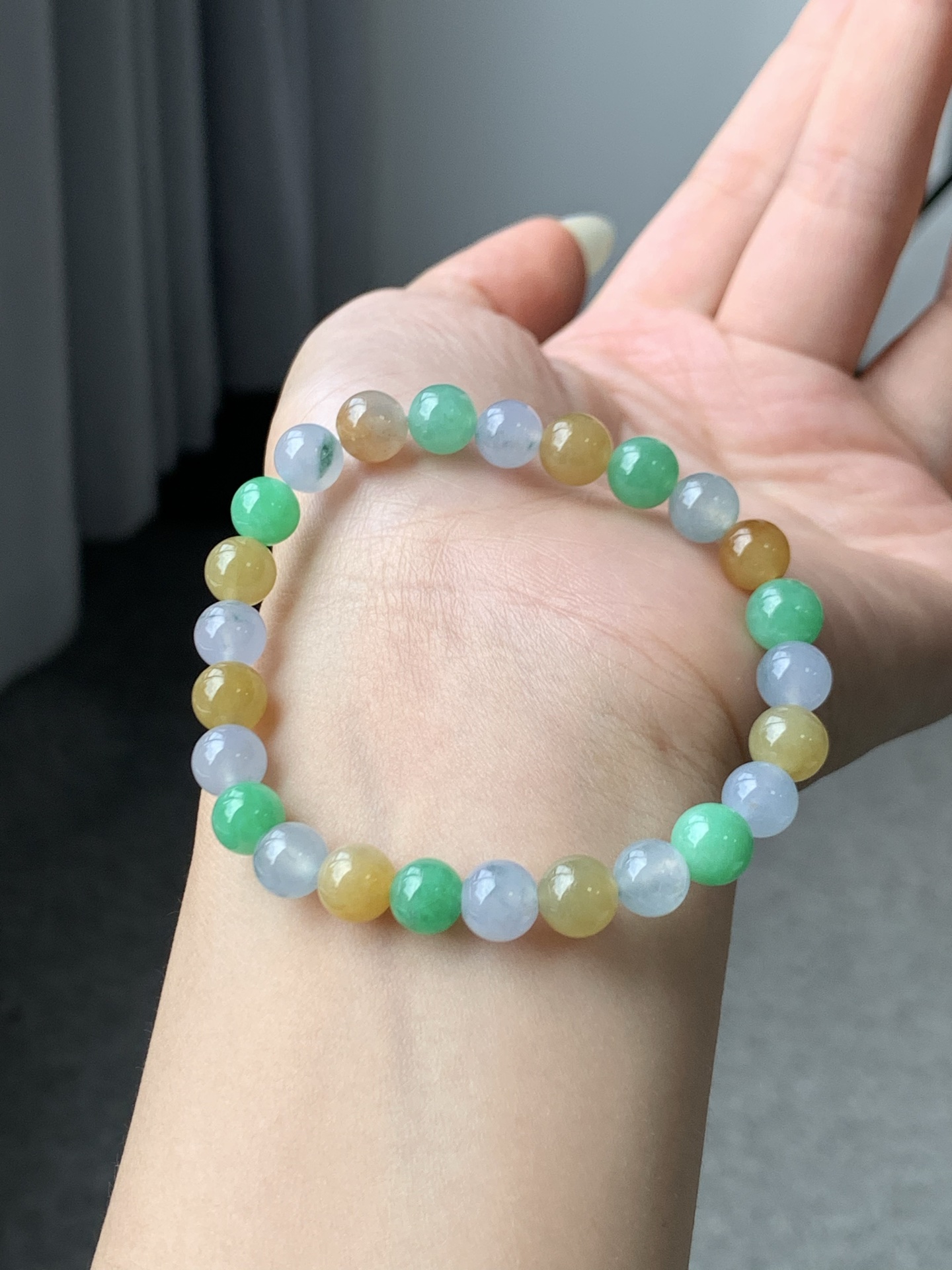 多宝手链 色泽亮丽 胶润细腻 尺寸7+ 颗数25【LJJ-WLZS0822】