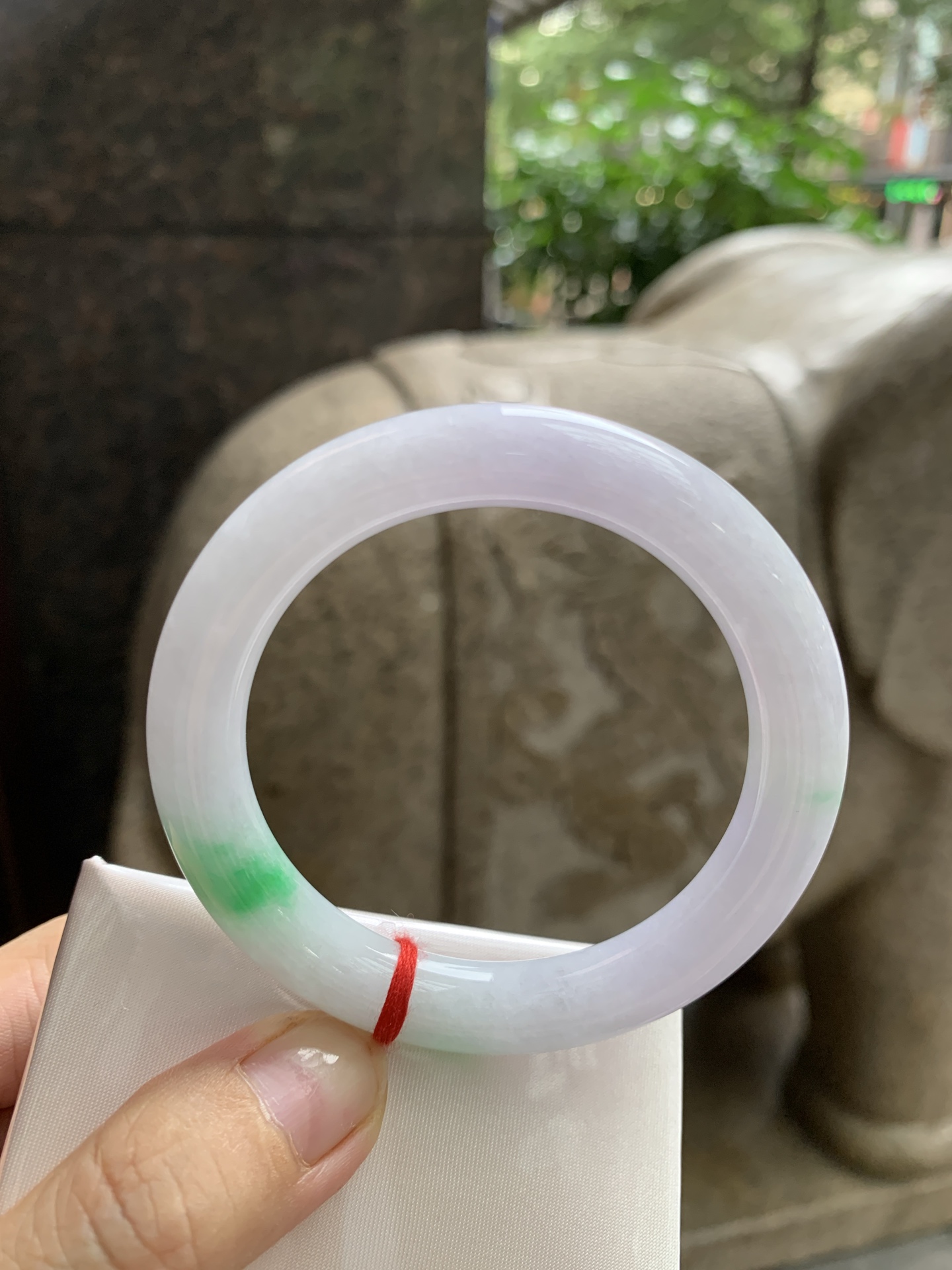 春彩阳绿圆条,52.7-9.2-9.8,0822-N1380,无裂,打灯棉线