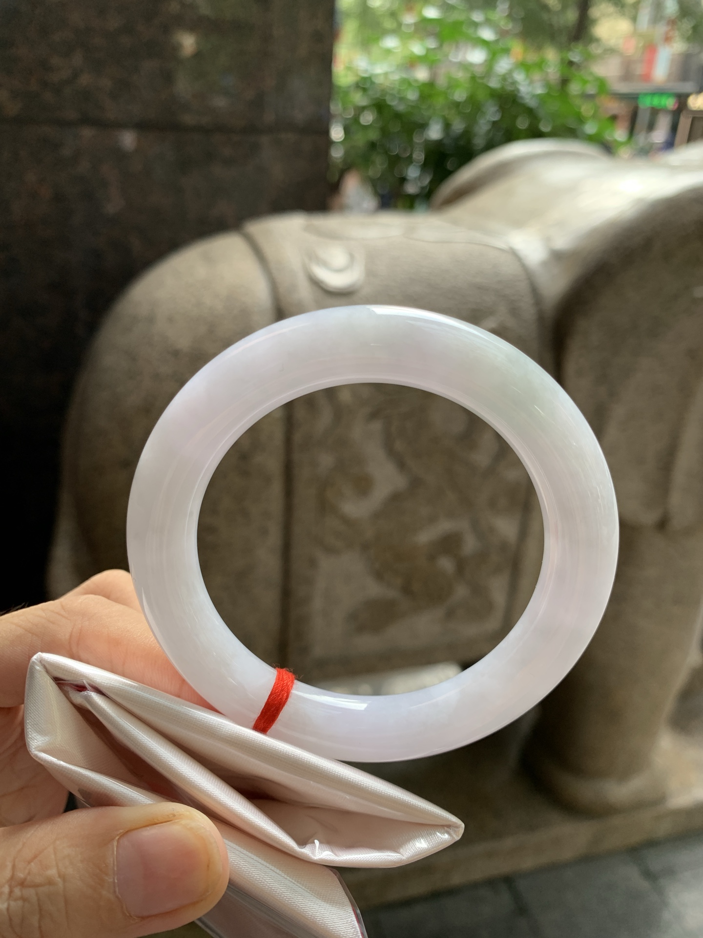淡紫底圆条, 0822-N1394, 打灯棉线