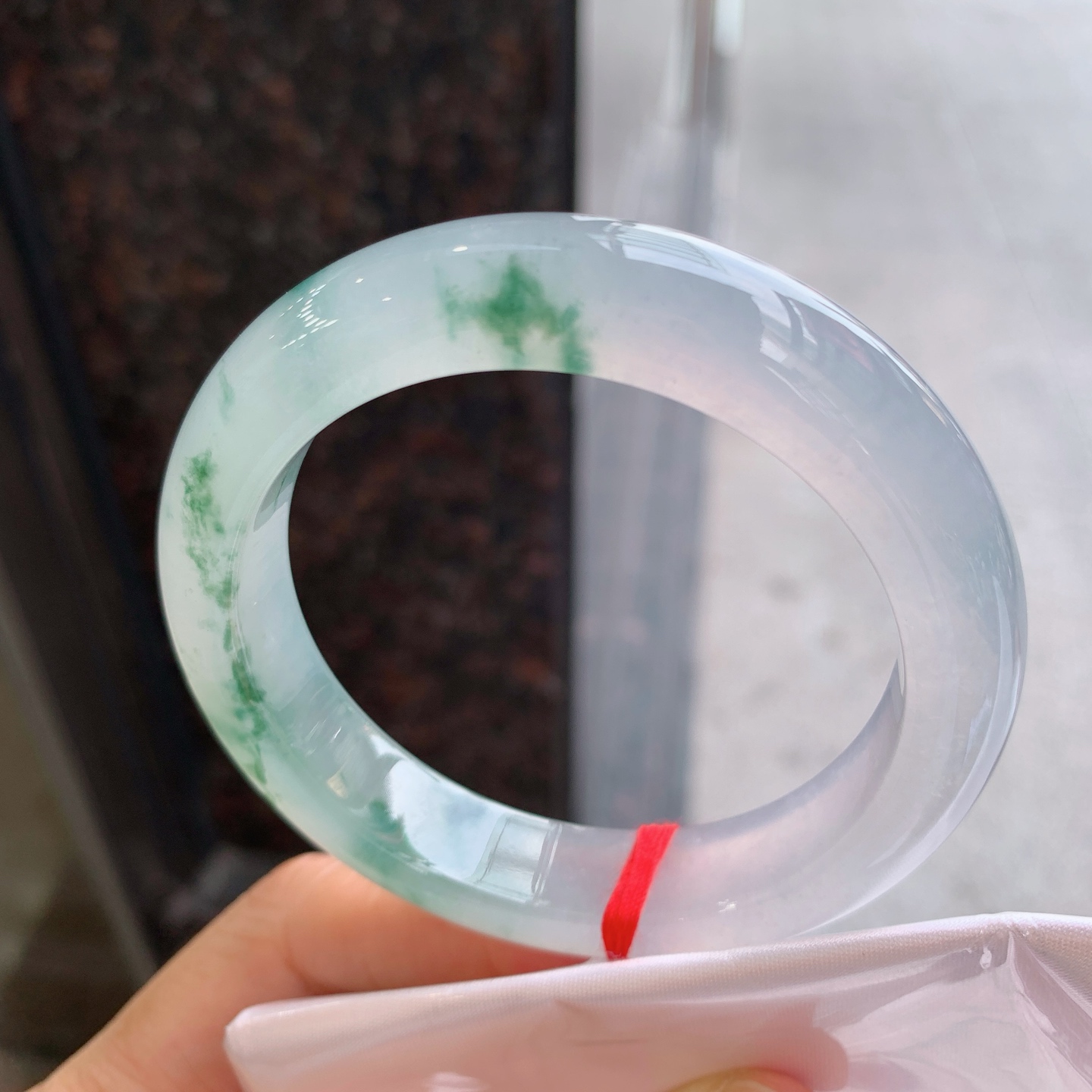 正圈冰飘花，无裂，花色漂亮