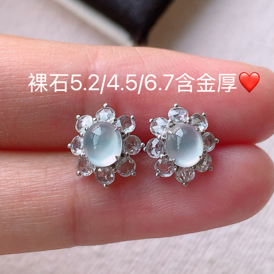 饱满底子细腻 佩戴优雅精致，5.2-4.5-6.7