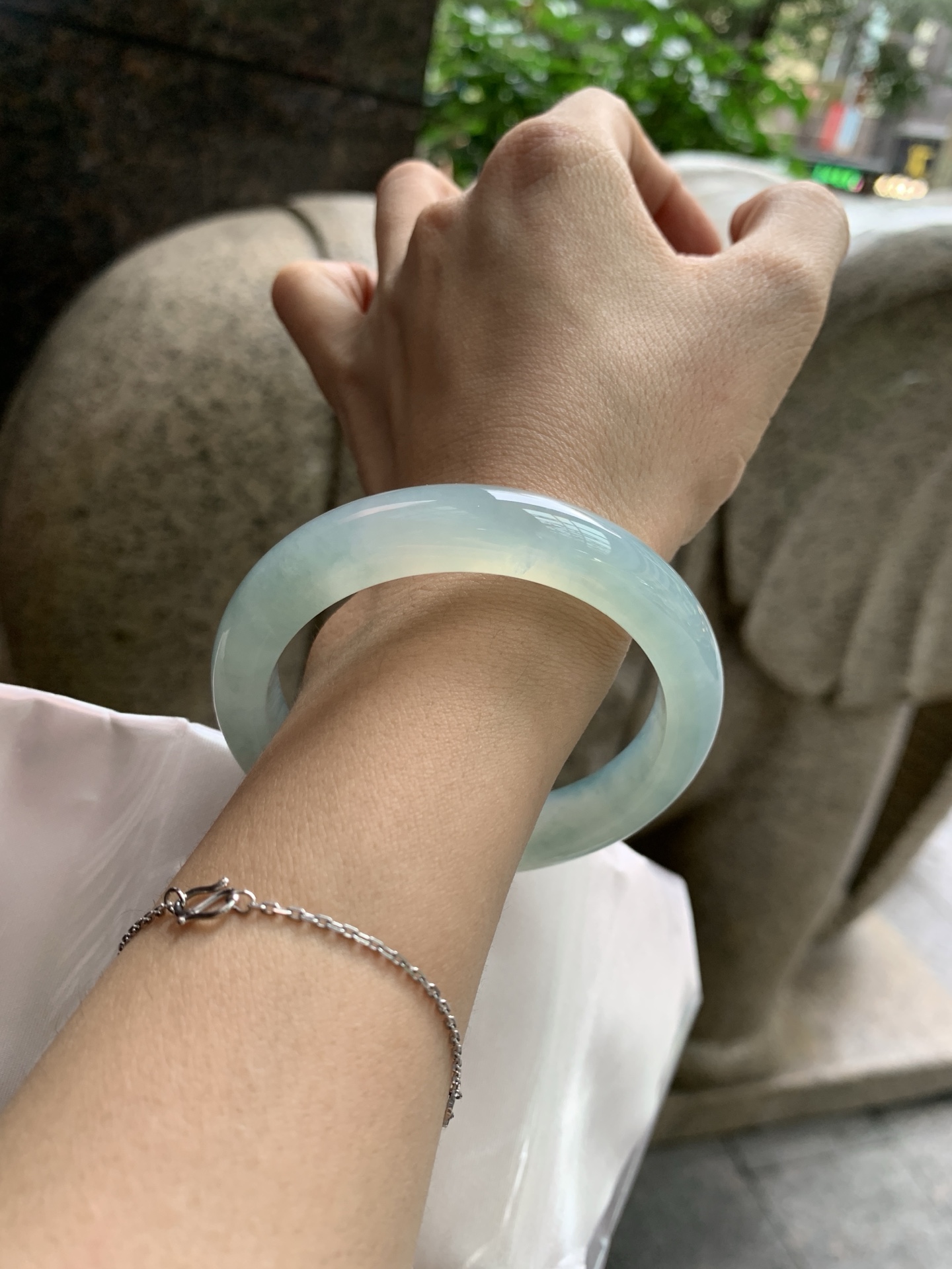 冰蓝飘花正圈,0822-N1378,打灯细纹